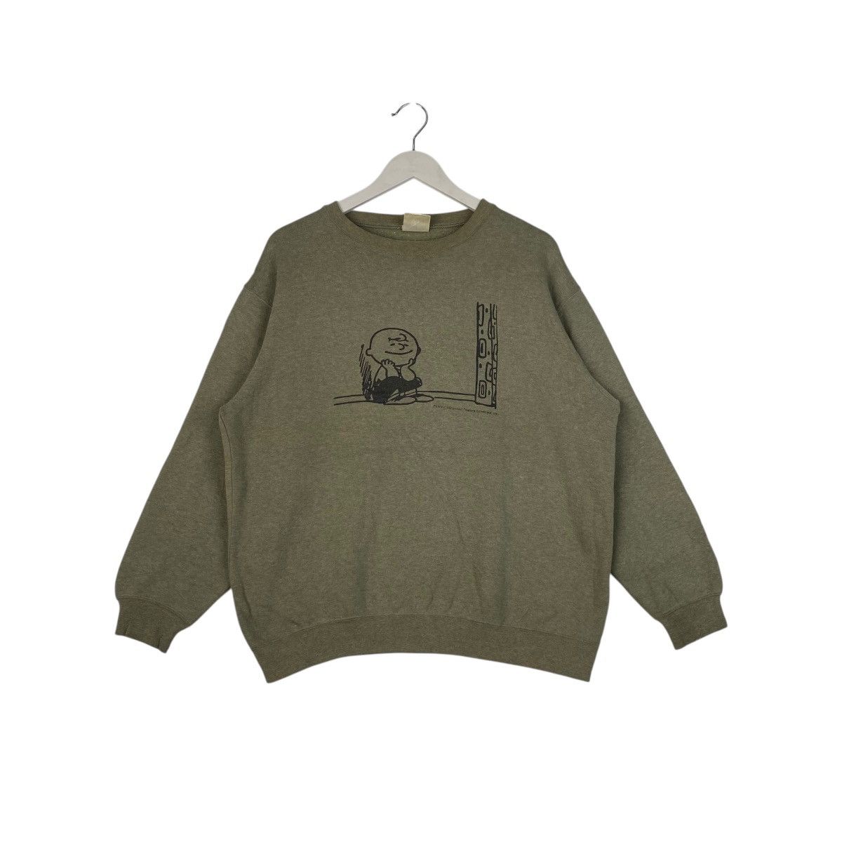 Peanuts × Vintage Vintage Peanuts Embroidered Sweatshirt Khaki Size M / US 6-8 / IT 42-44 - 1 Thumbnail