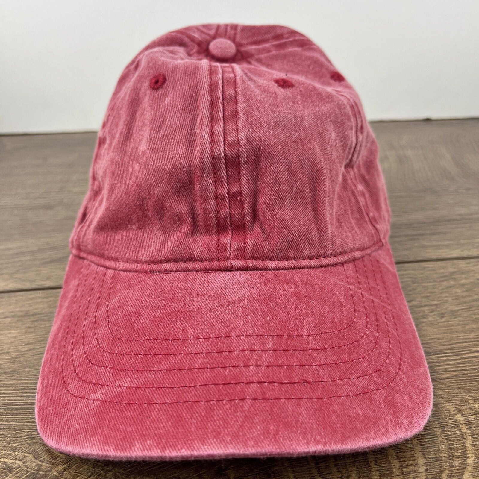 Other Plain Red Hat Baseball Cap Red Hat Adjustable Adult Size Hat Size ONE SIZE - 5 Thumbnail