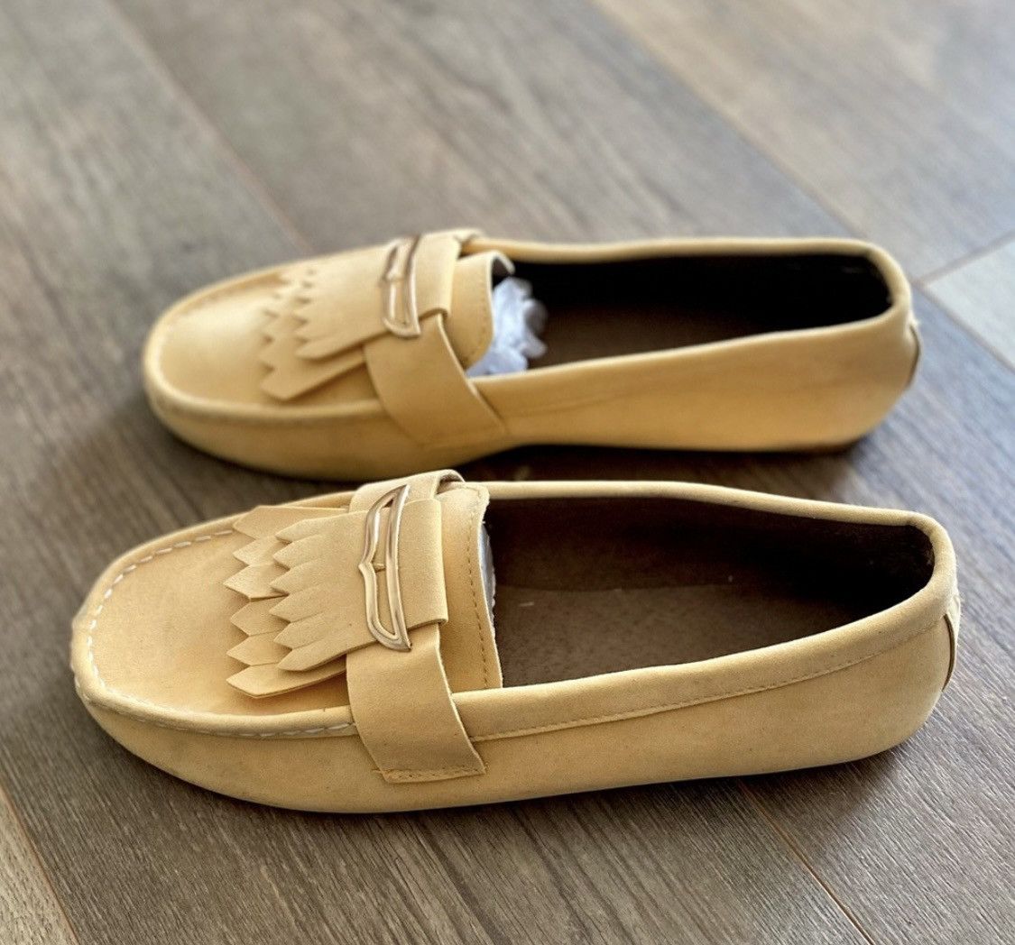 Other YELLOW SUEDE LOAFERS FLATS SLIPON SHOES Size US 11 / IT 41 - 5 Thumbnail