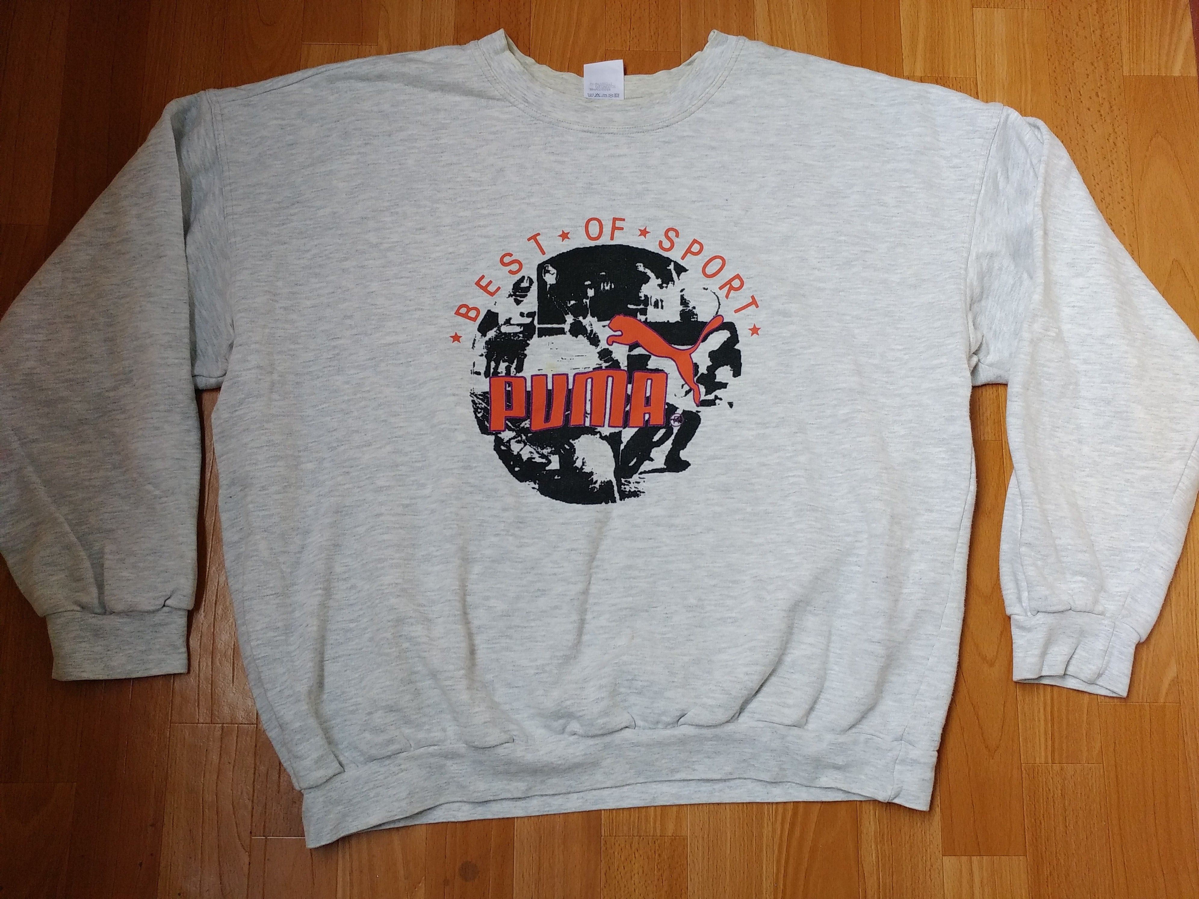 Puma × Vintage PUMA sweatshirt, vintage basketball jersey old school 90s XL Size US XL / EU 56 / 4 - 1 Thumbnail