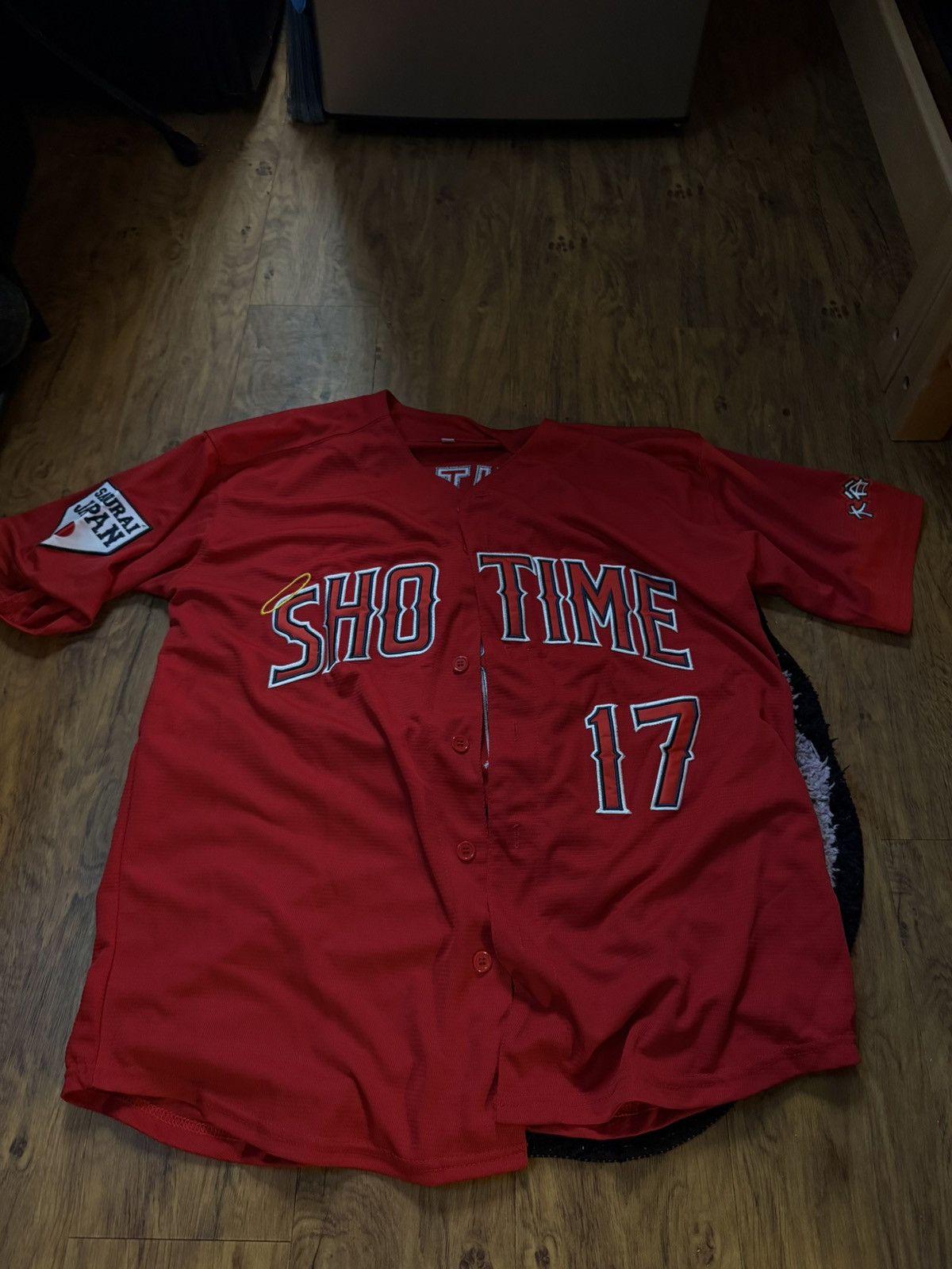 Other × Vintage Shohei Ohtani Showtime Button-Down Jersey RED Size US L / EU 52-54 / 3 - 1 Thumbnail