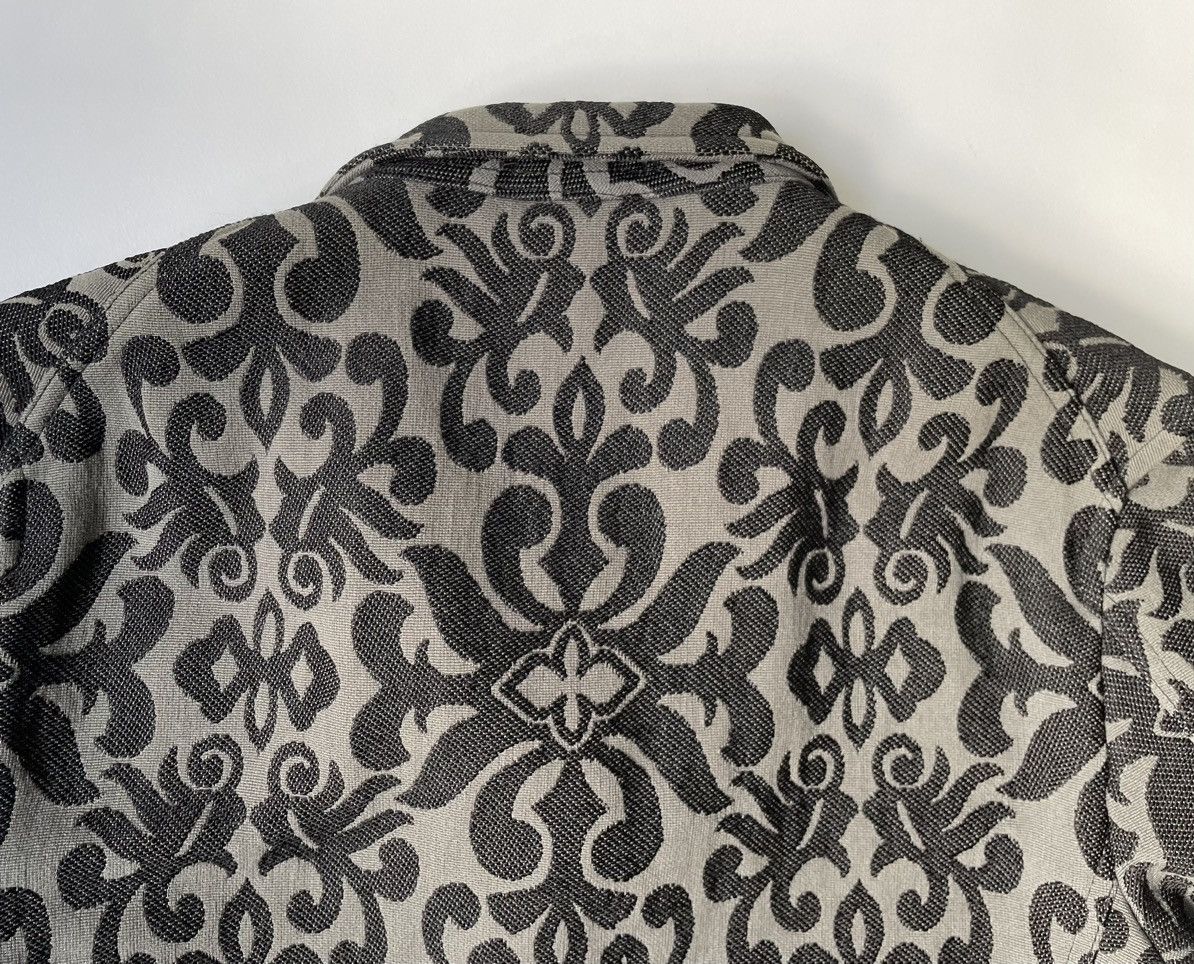 Comme des Garcons A/W 13 Gray Floral Jacquard Overcoat Size US M / EU 48-50 / 2 - 16 Thumbnail
