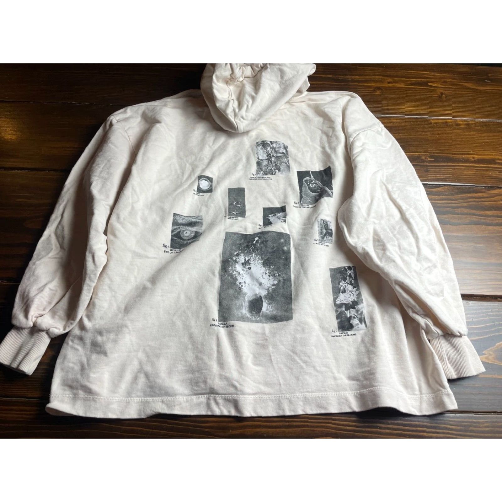 Vintage Collusion Sweater Men’s Size 4US Cream Hoodie Visual Archives Animals Drawstring Shirt/Coat (Sweater) Size US S / EU 44-46 / 1 - 2 Thumbnail