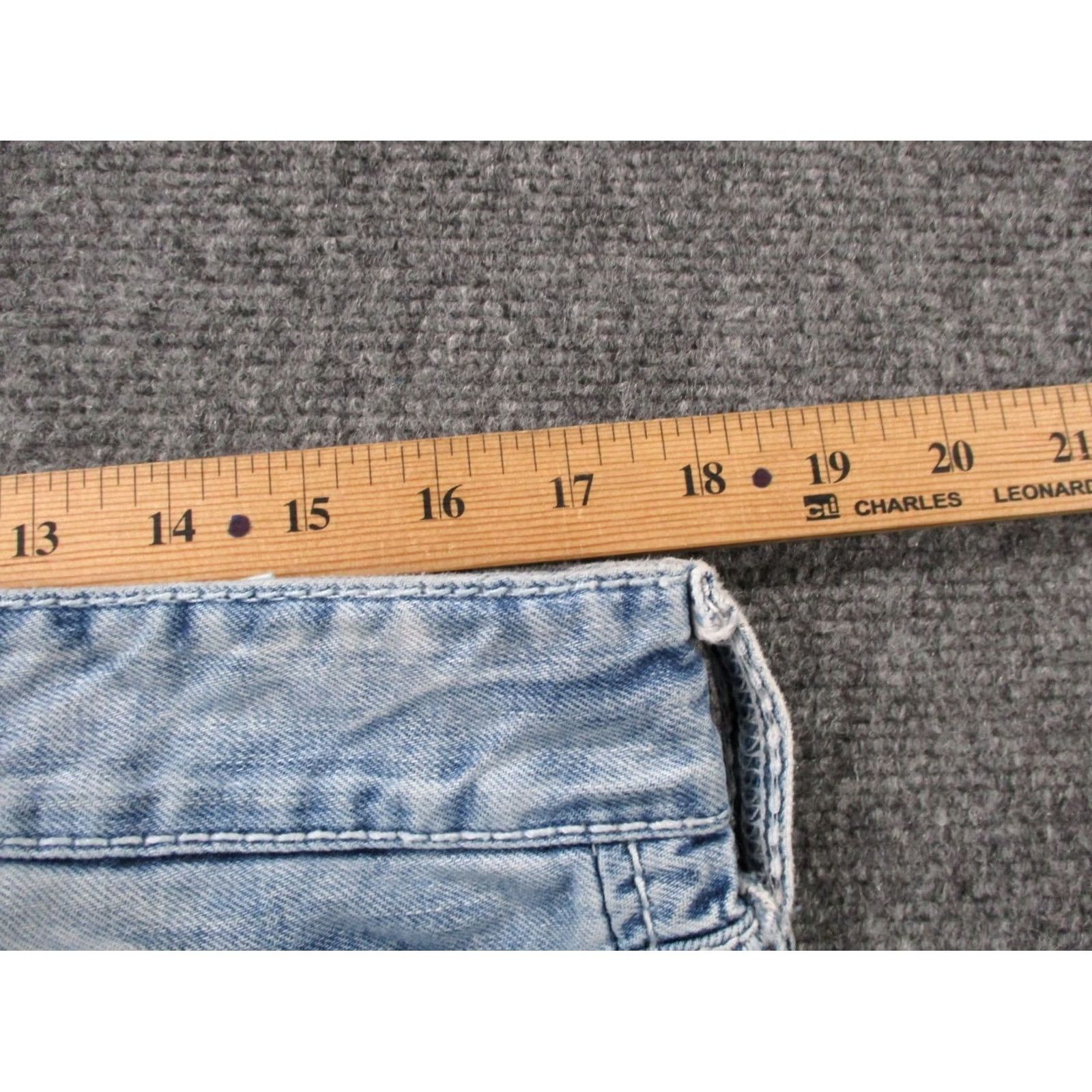 Vintage BIG STAR Jeans Mens 36 Straight Distressed Blue Denim 31in Inseam Casual Buckle Previous Tag Buckle Size US 36 / EU 52 - 6 Thumbnail