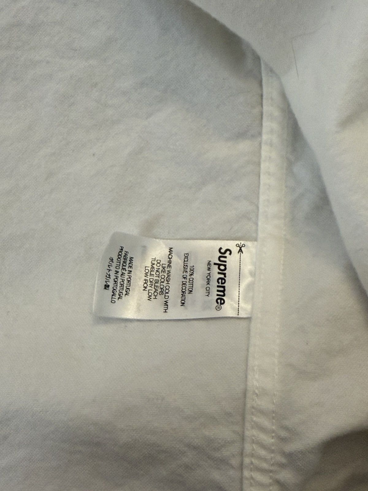 Supreme Supreme Loose Fit Flannel Oxford Shirt (White) Size US M / EU 48-50 / 2 - 7 Thumbnail