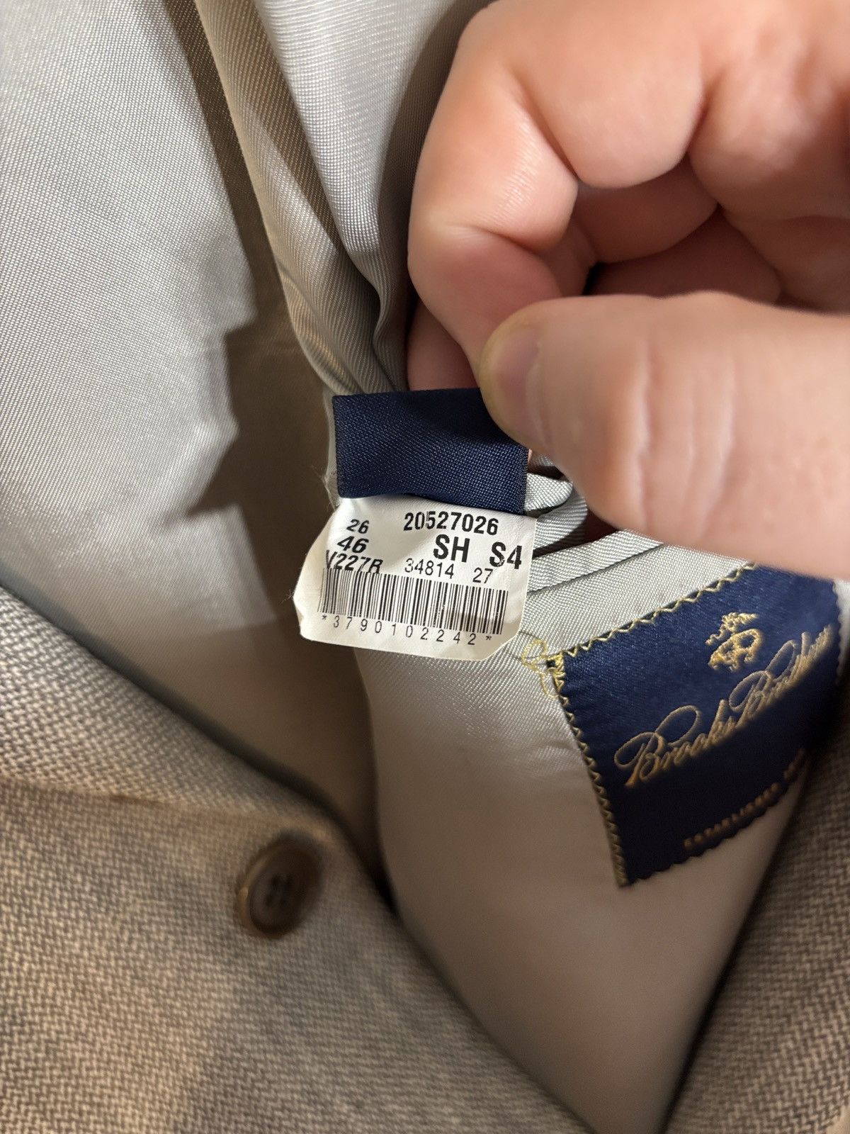 Brooks Brothers Brooks Brothers Silk Linen Wool Blend Blazer 46 Size 46S - 5 Thumbnail