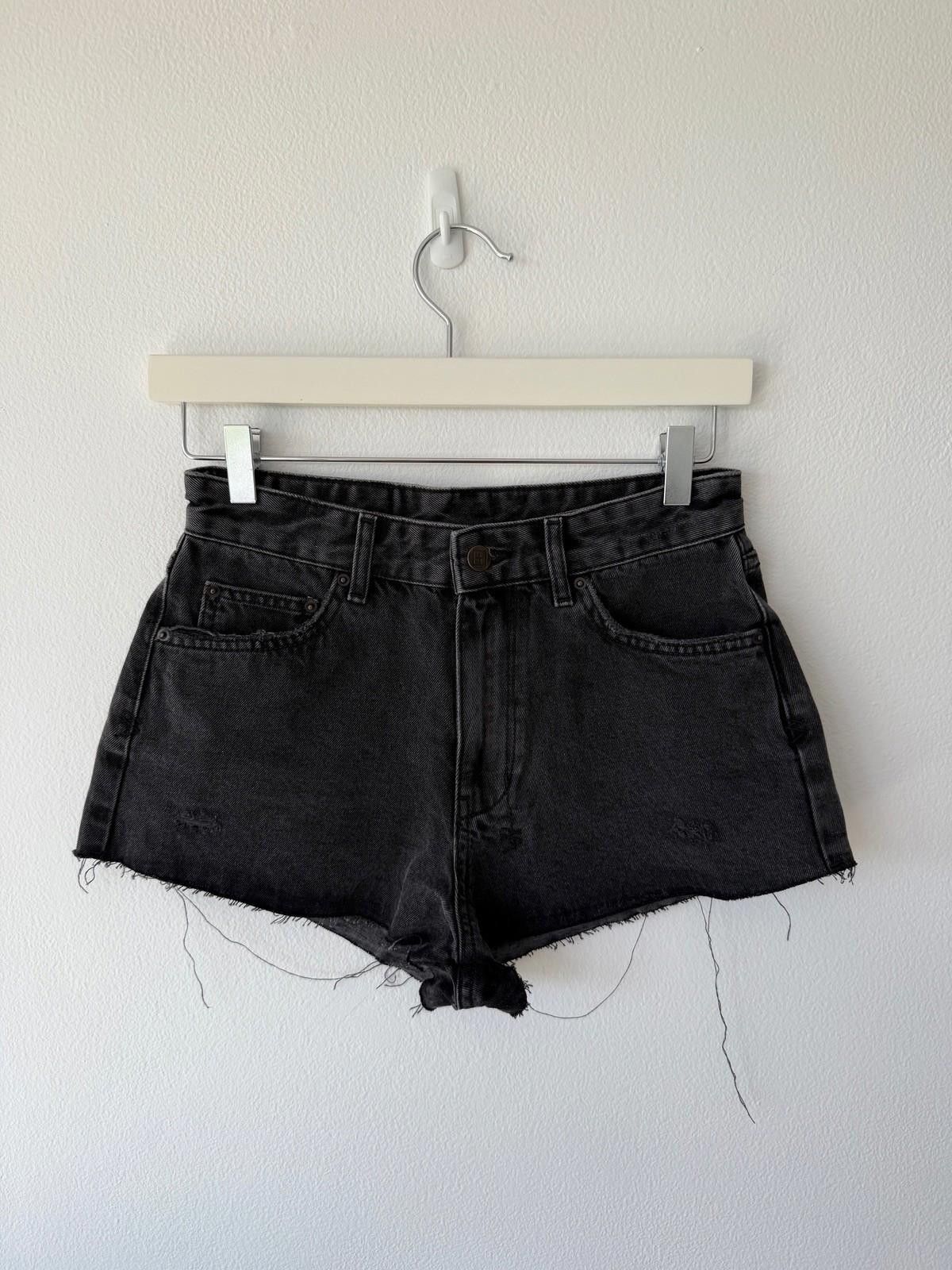 Ksubi new ksubi womens denim kali shorts fallen black 26 8 s Size 26" / US 2 / IT 38 - 1 Thumbnail