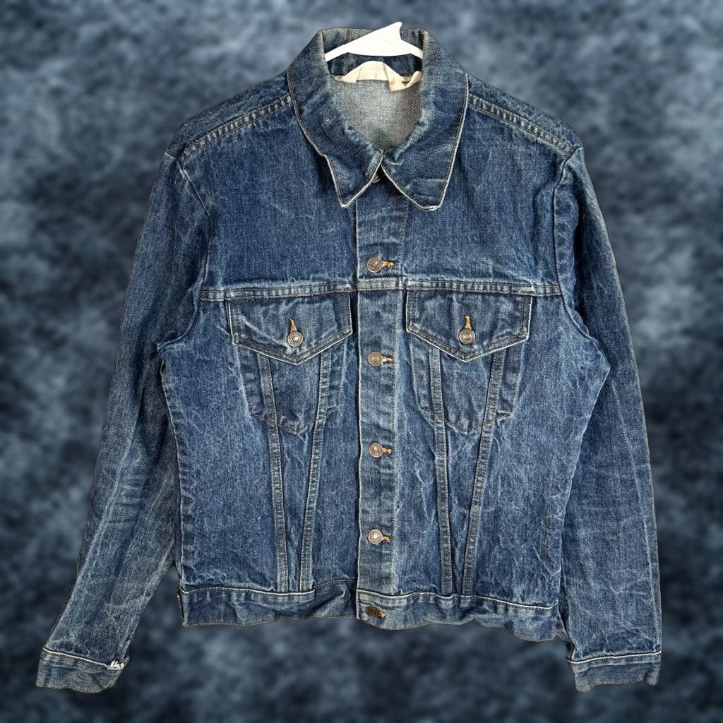 Vintage VINTAGE Montgomery Ward Denim Trucker Jacket Adult Small Blue Mens Size US S / EU 44-46 / 1 - 1 Thumbnail