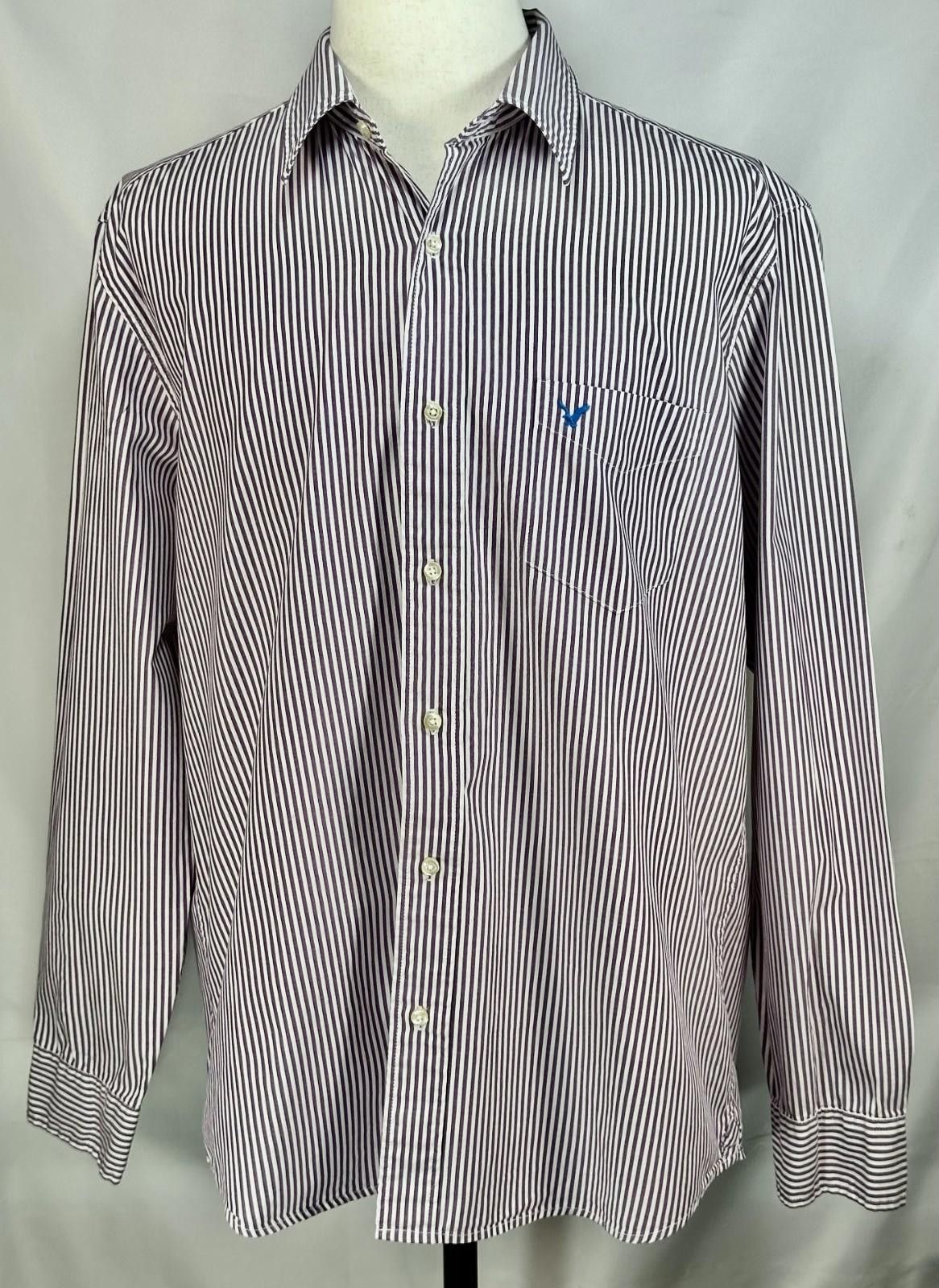 American Eagle Outfitters American Eagle Vintage Slim Fit Button Up Purple Men's XL Size US XL / EU 56 / 4 - 1 Thumbnail