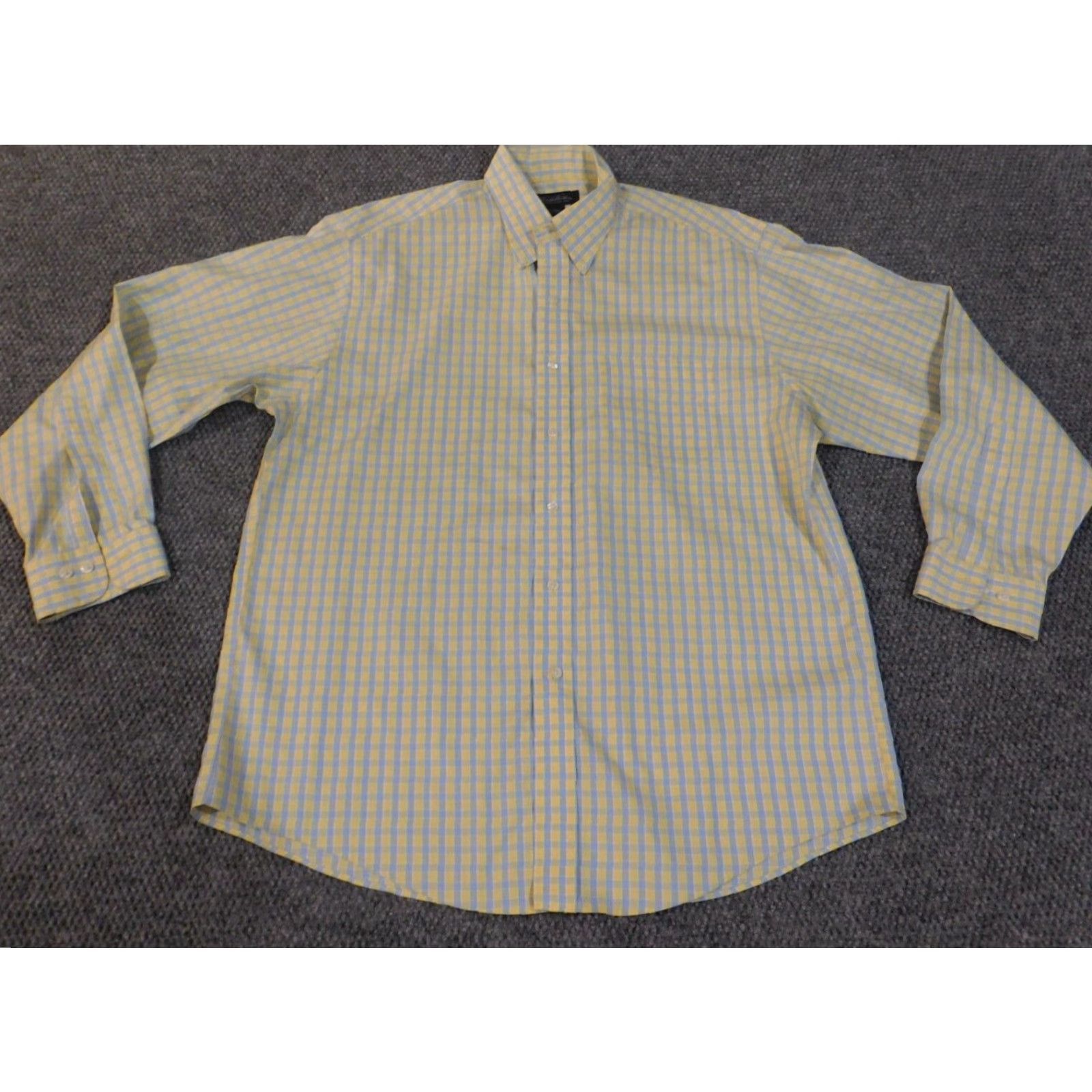 Brooks Brothers Brooks Brothers Shirt L Yellow Plaid Button-Up Long Sleeve Collar-Down Classic Preppy Mens Size US L / EU 52-54 / 3 - 2 Thumbnail