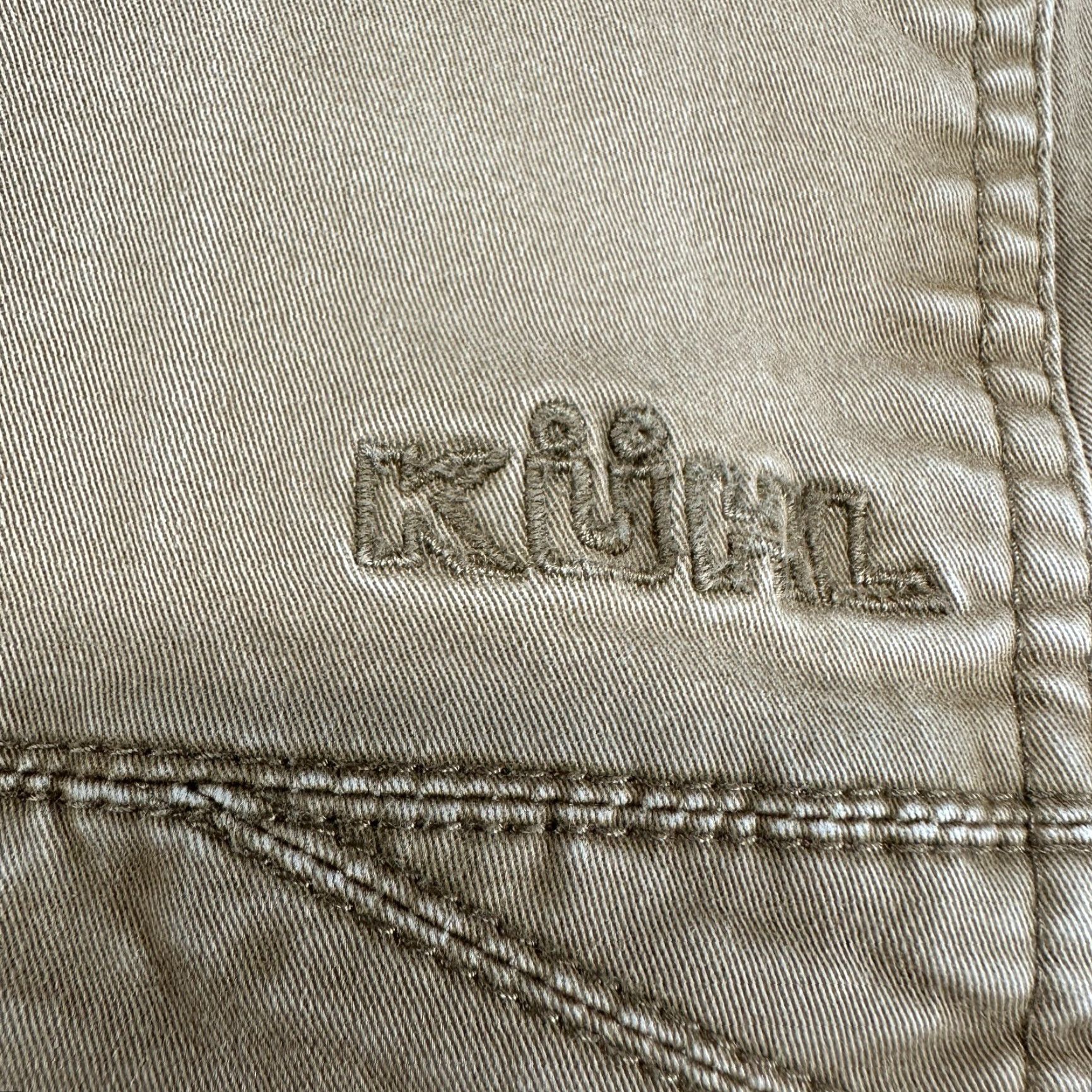 Vintage Kuhl Pants Mens 38x30 Brown Tan Canvas Carpenter Tapered 90s Vintage Logo Casual Workwear Size US 38 / EU 54 - 2 Thumbnail