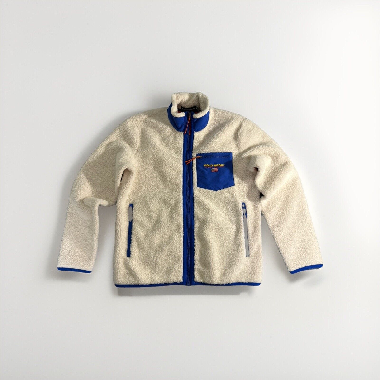 Polo Sport Ralph Lauren Men's Cream Fleece Full Zip Jacket