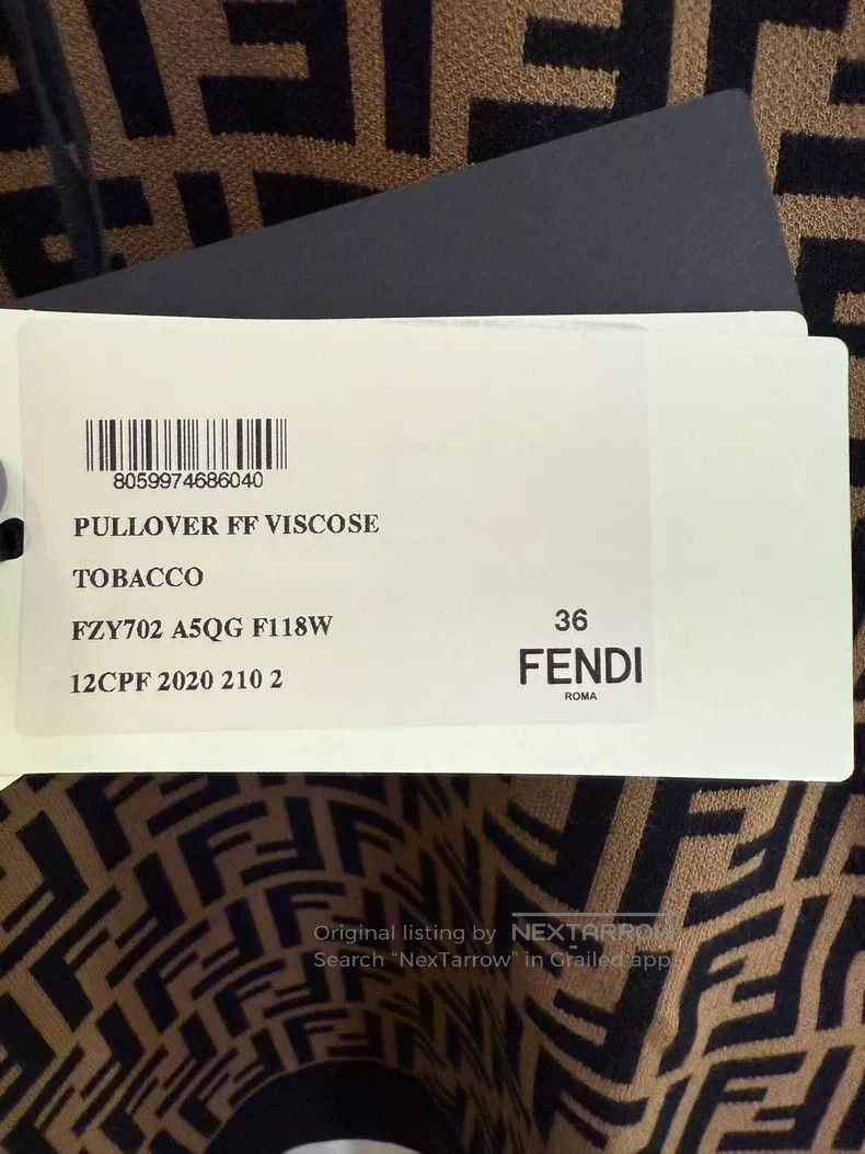 Fendi Fendi Monogram Knit Short Sleeve Size XXS / US 00 / IT 34 - 4 Thumbnail