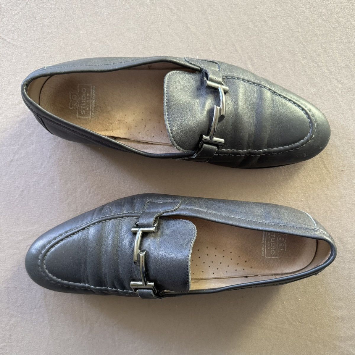 Designer × Vintage HOO SLIP-ON BUCKLE LOAFERS Size US 7 / EU 40 - 3 Thumbnail