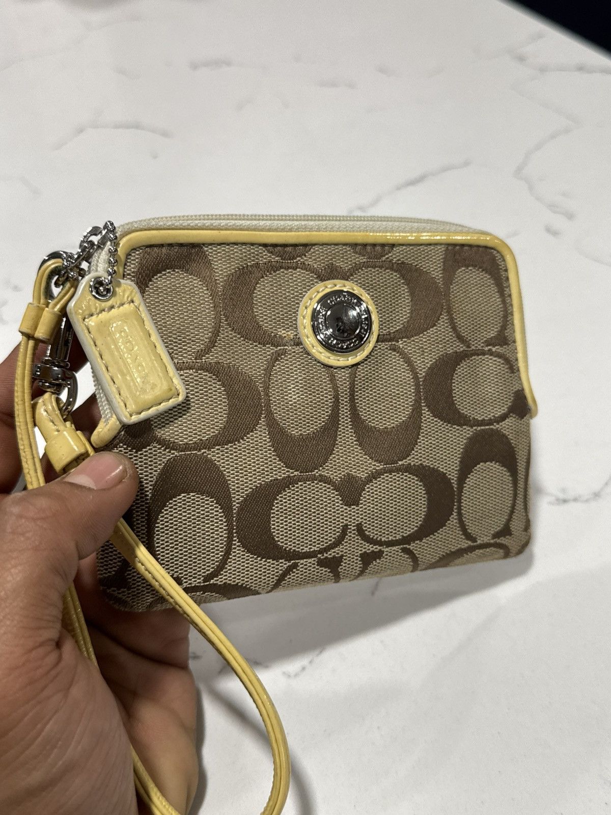 Other Vintage Coach Poppy Signature Wristlet - Khaki Size ONE SIZE - 2 Thumbnail