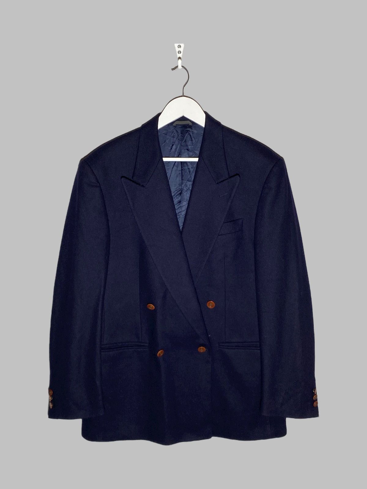 Missoni Missoni Example Double Breasted Blue Wool Blazer Size 50R - 1 Thumbnail