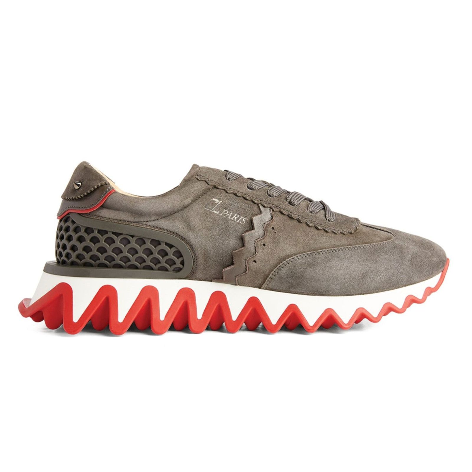 Christian Louboutin Christian Louboutin Mens Loubishark Flat Ombre Brown Suede Size US 8 / EU 41 - 1 Thumbnail