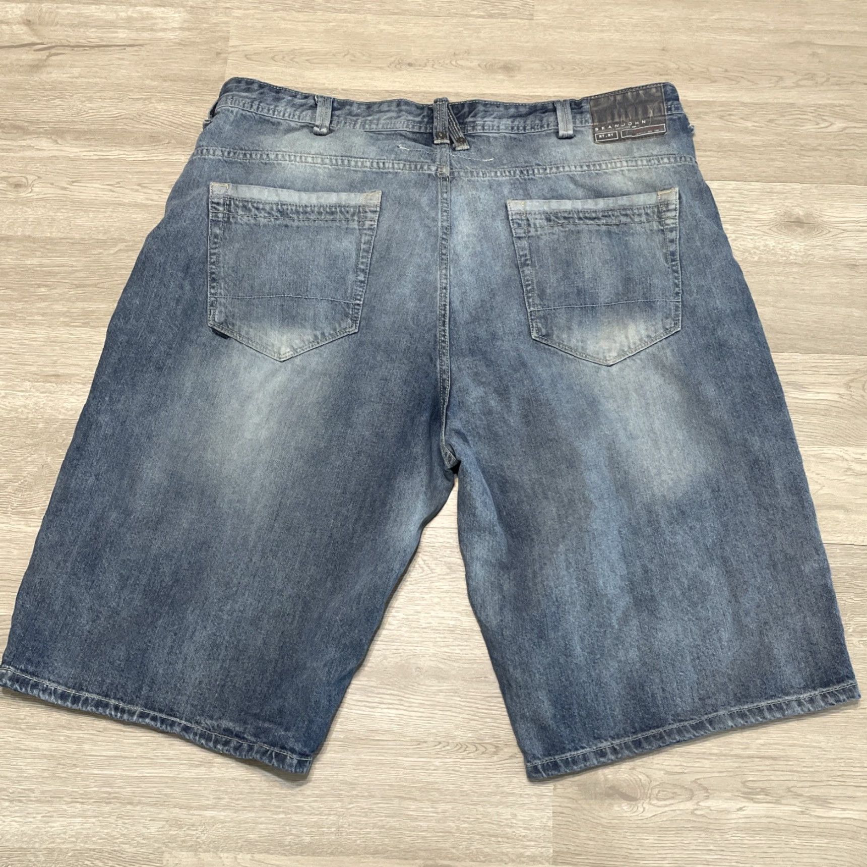 Sean John VINTAGE Sean John Baggy Jean Shorts Bermuda 90s Size 44 Blue Mens Size US 44 / EU 60 - 7 Thumbnail