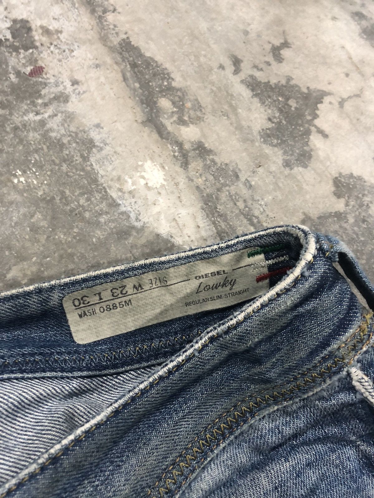 Diesel × Vintage Rare Design Diesel Distressed Denim Jeans Size 29" - 6 Thumbnail