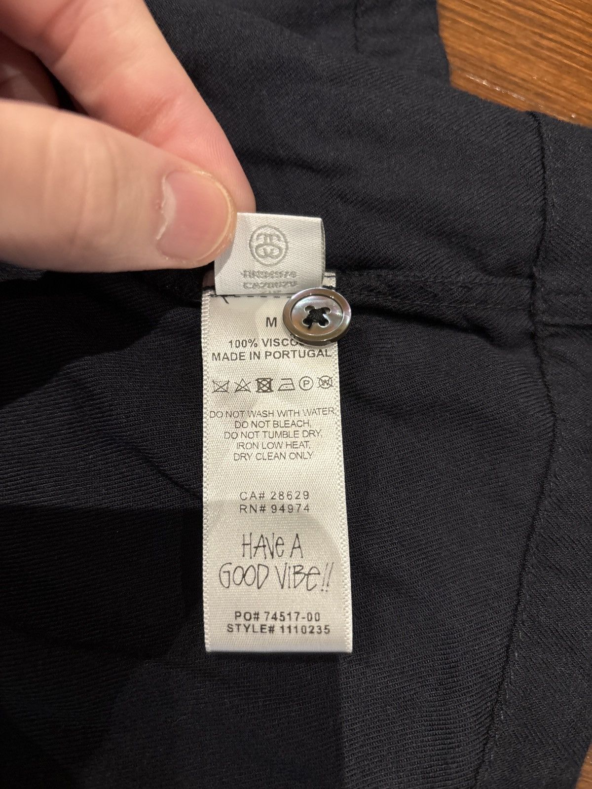 Stussy Stussy Contrast Pick-Stitched Shirt in Black SS23 Size US M / EU 48-50 / 2 - 9 Thumbnail