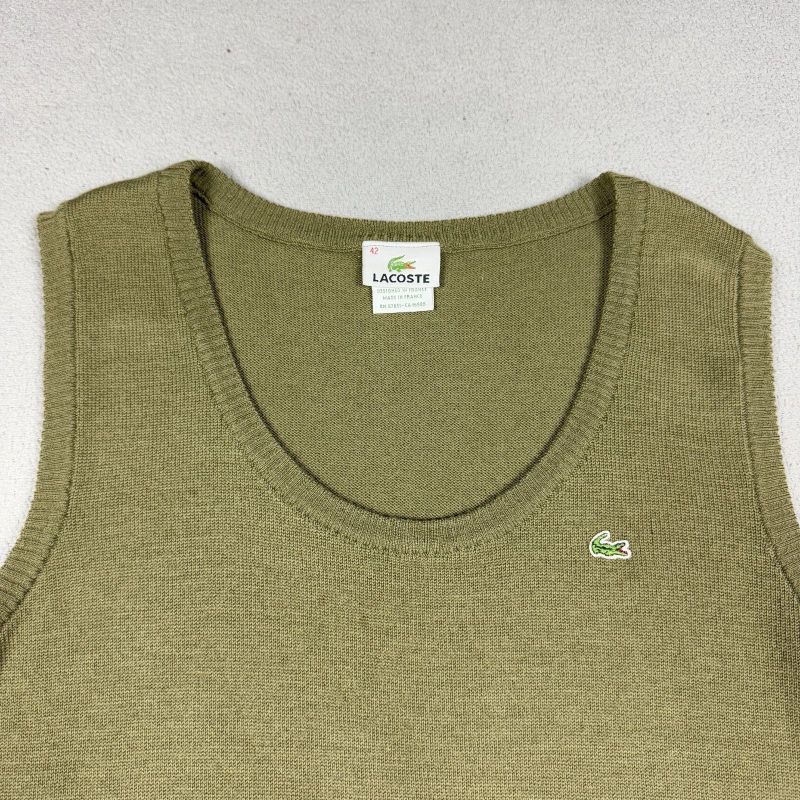 Lacoste Lacoste Knit Vest Top Vintage 80s Made in France 42 Size M / US 6-8 / IT 42-44 - 9 Thumbnail