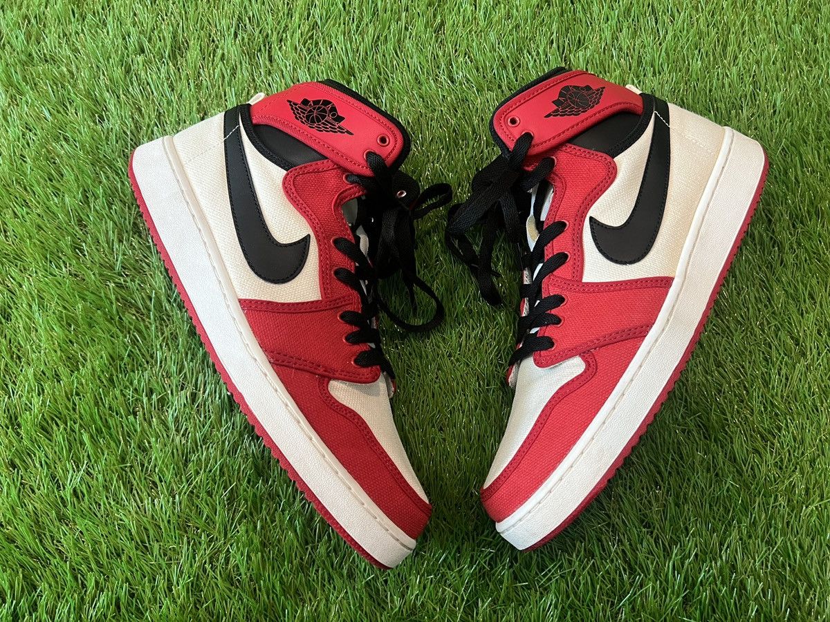 Jordan Brand × Nike Air Jordan AJ KO High OG Chicago Bulls Canvas Sneakers Shoes Size US 10 / EU 43 - 3 Thumbnail