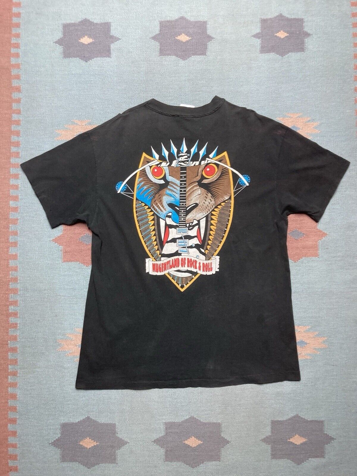 Band Tees × Vintage Vtg 90s ted nugent t shirt spirit of the wild commando XL Size US XL / EU 56 / 4 - 8 Thumbnail