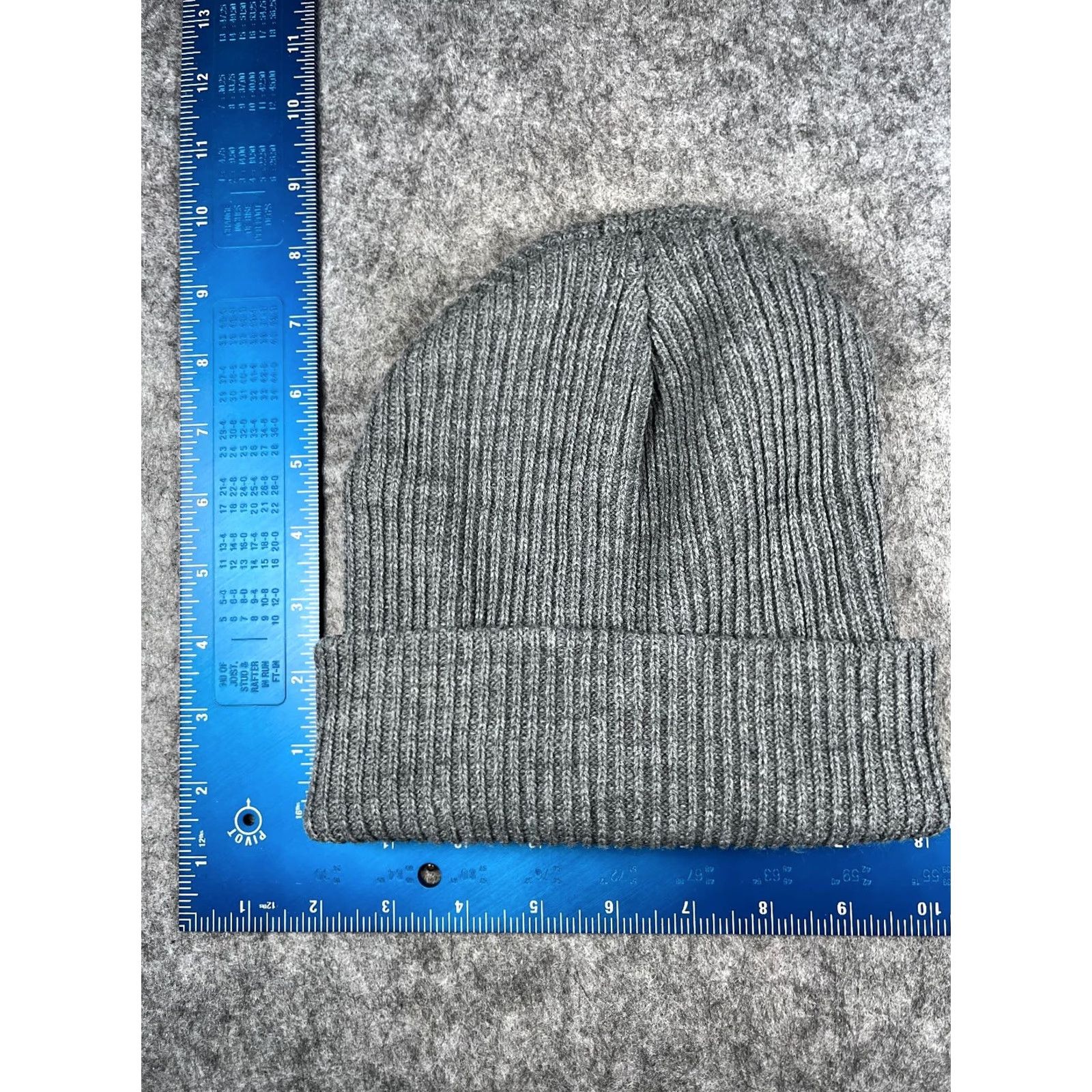 Vintage Beanie Toque Unbranded Knit Acrylic Gray One Size Adult Winter Ski Hat Size ONE SIZE - 3 Thumbnail
