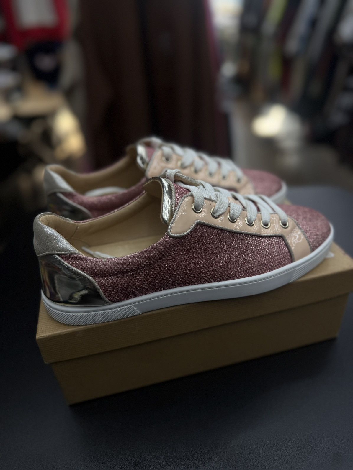 Christian Louboutin Christian Louboutin Pink Low Top Women’s Shoes 39EU/9US Size US 9 / IT 39 - 8 Thumbnail