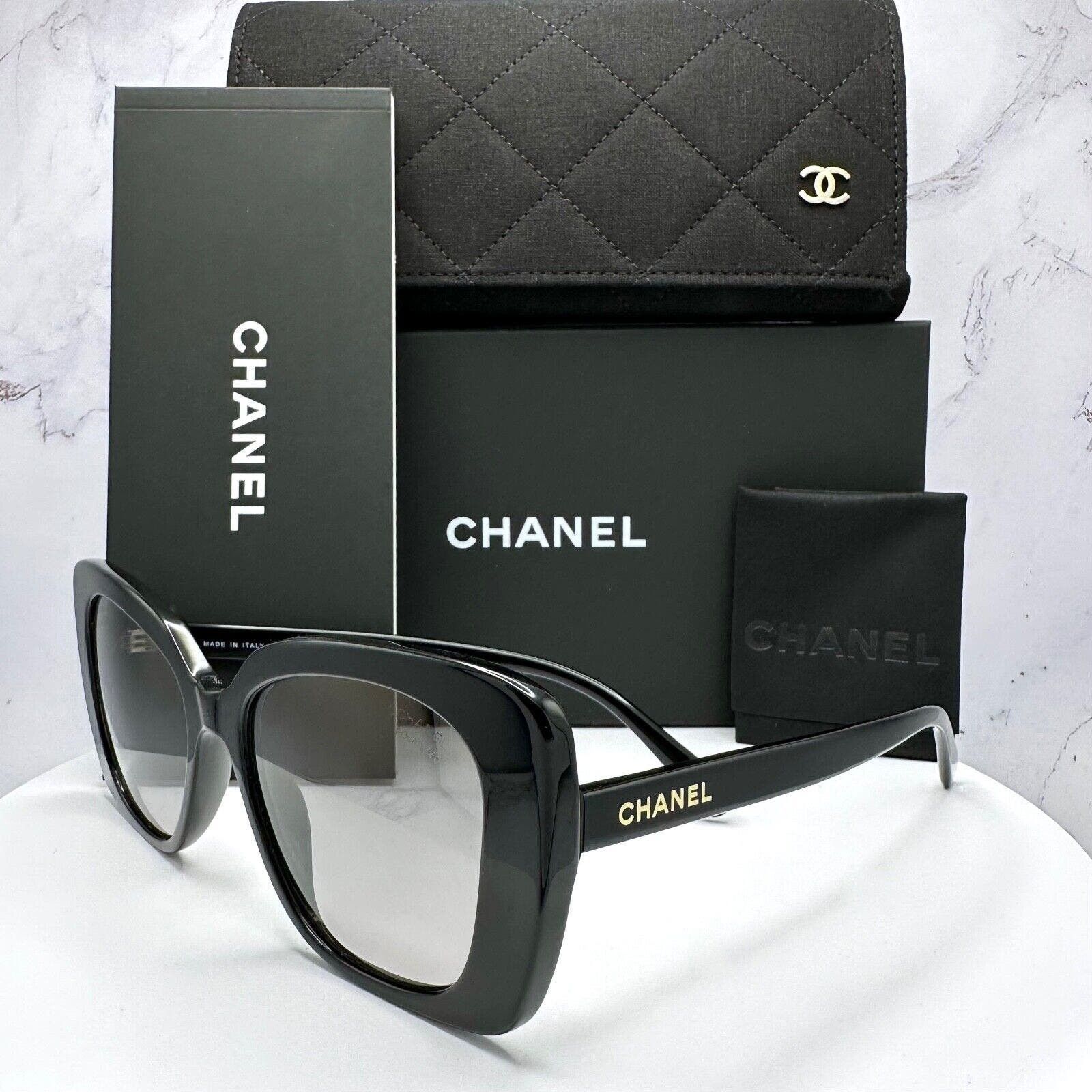 Chanel Chanel Sunglasses Black Polarized Rectangle Gold Logo | Grailed
