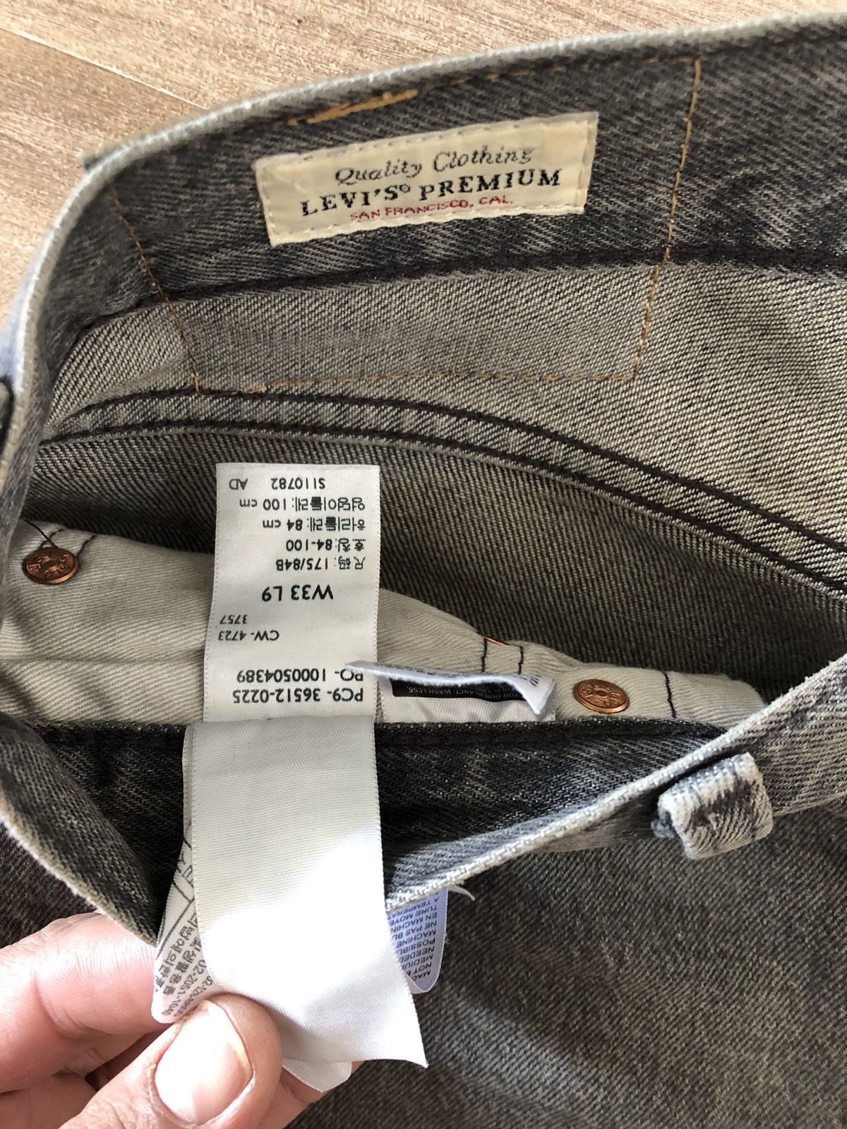 Levi's Levi’s 501 W33 Short Jeans Straight Grey Gray Shorts Denim Size US 33 - 6 Thumbnail