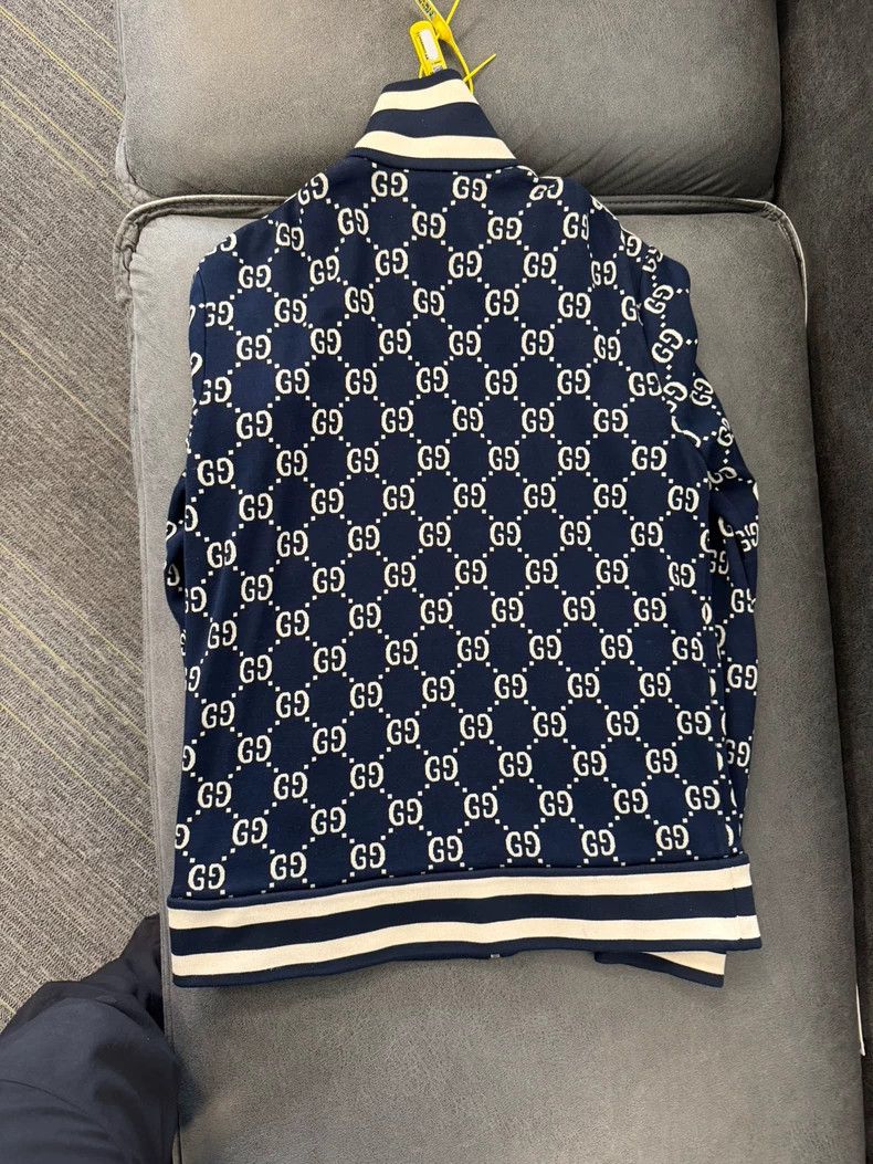 Gucci Gucci Classic full-print double G blue school uniform jack Size US L / EU 52-54 / 3 - 2 Thumbnail