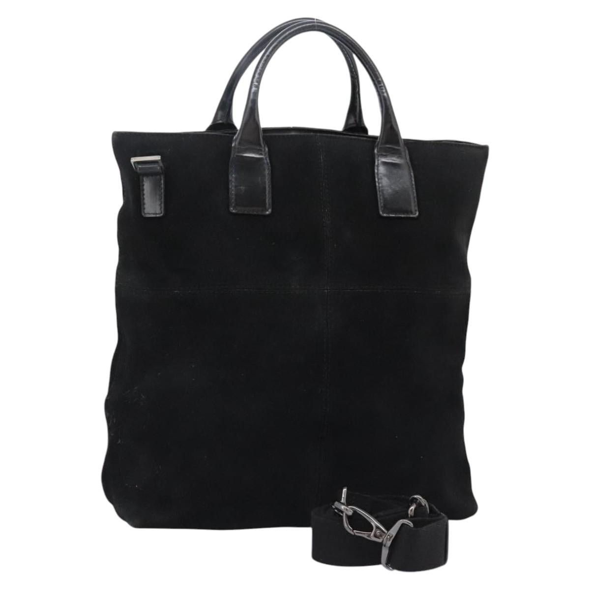 Gucci GUCCI Hand Bag Suede Black Silver Size ONE SIZE - 1 Thumbnail