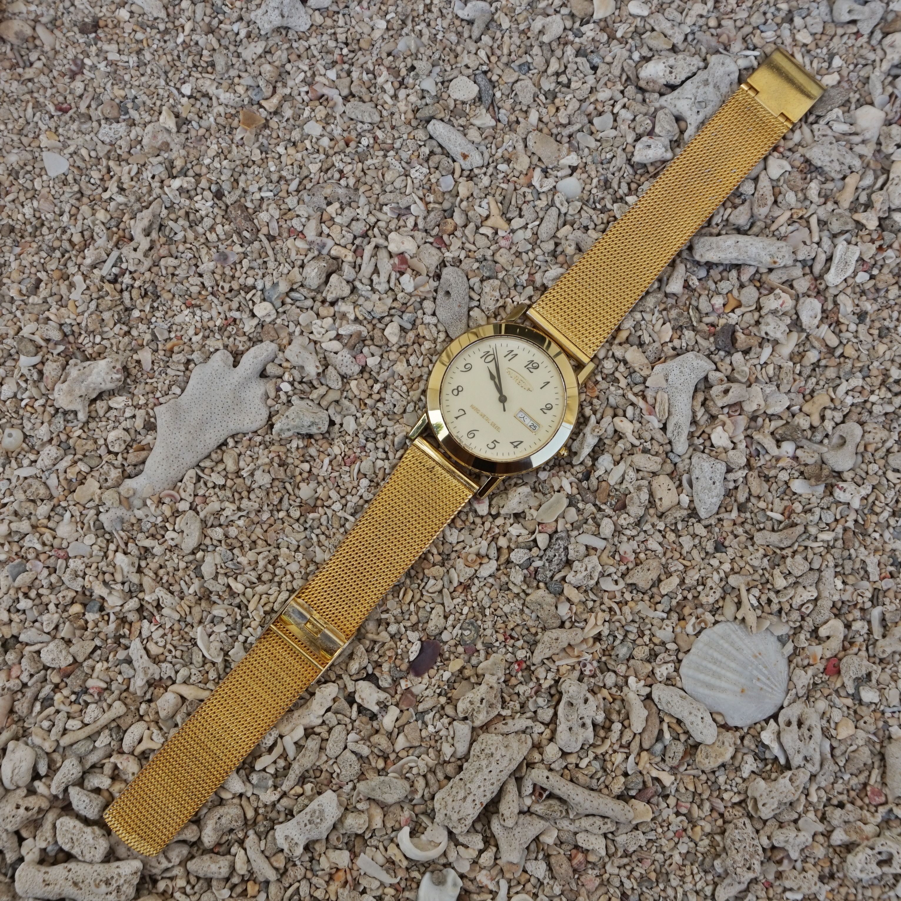 Vintage 90s Aureole Swiss Hard Metal Bezel watch Size ONE SIZE - 2 Thumbnail