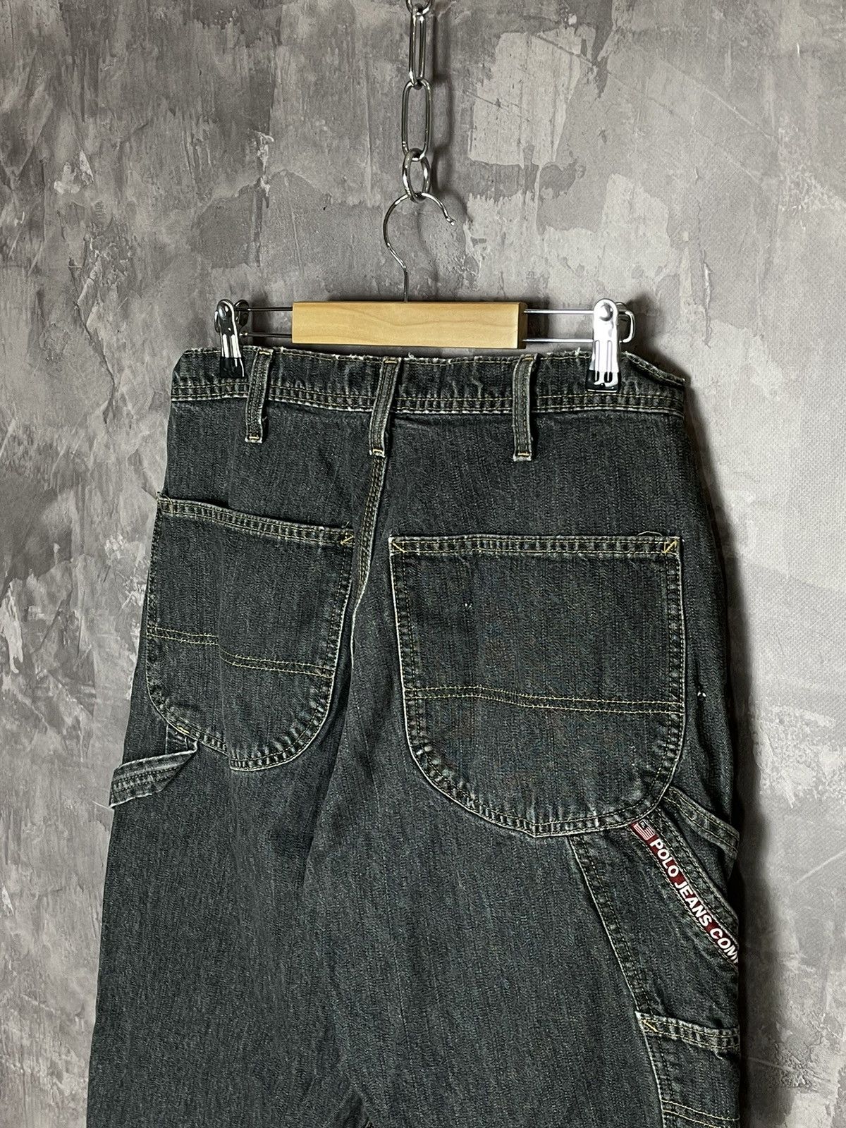Japanese Brand × Polo Ralph Lauren × Vintage Y2K Polo Jeans Company Streetwear Retro Cargo Jeans Size US 33 - 10 Thumbnail