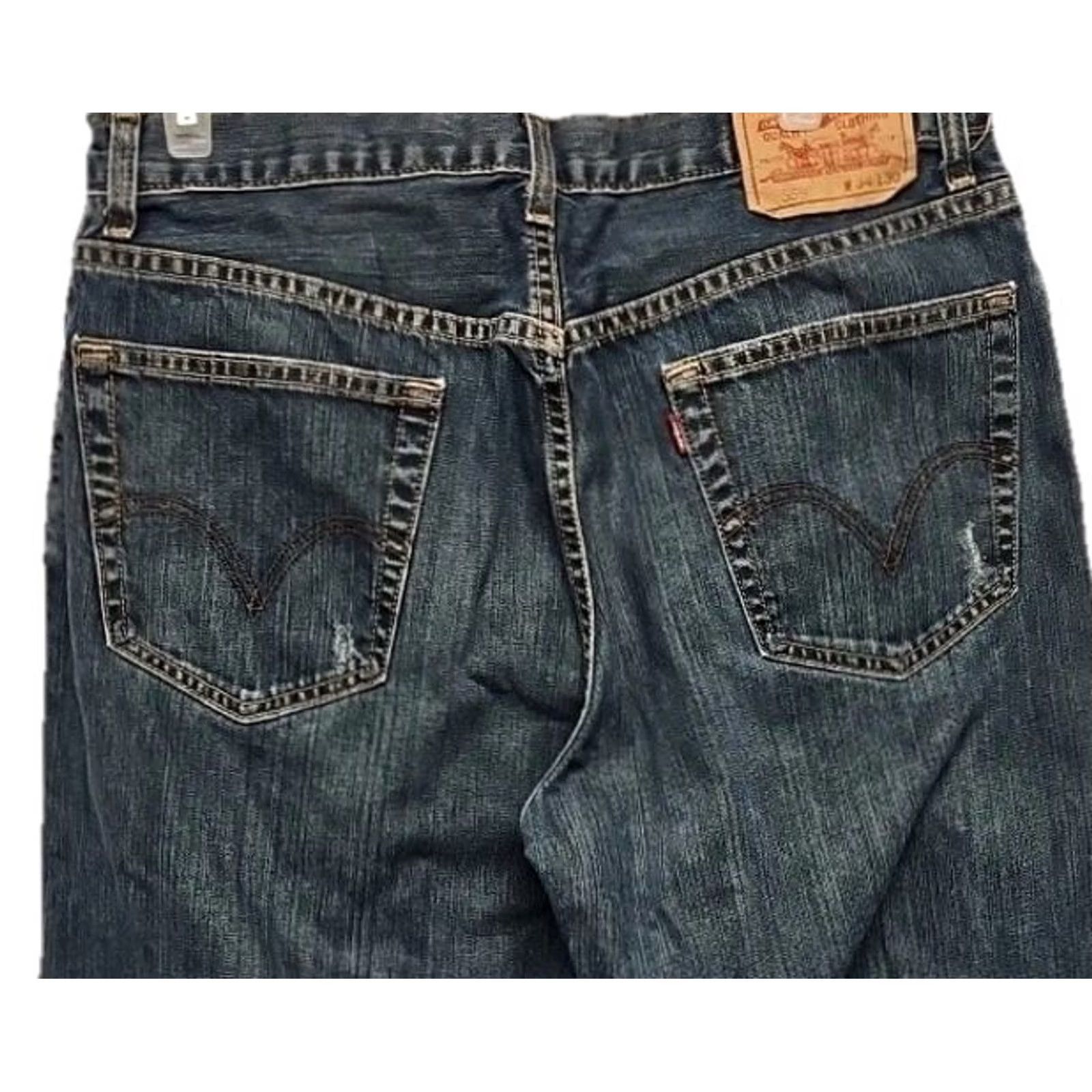 Levi's VINTAGE Levi’s 559 Jeans Men 34 Regular 30 Inseam Blue Denim Relaxed Straight Mid Rise Jeans Men Adjusted to 34x30? Size US 34 / EU 50 - 5 Thumbnail