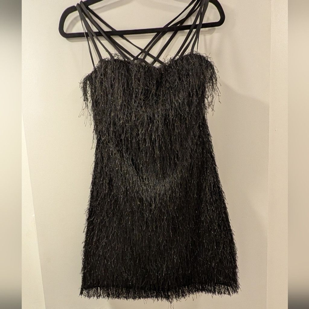Bailey 44 NWT Bailey 44 Black Sheath Mini Dress with Spaghetti Straps Size XS / US 0-2 / IT 36-38 - 2 Thumbnail