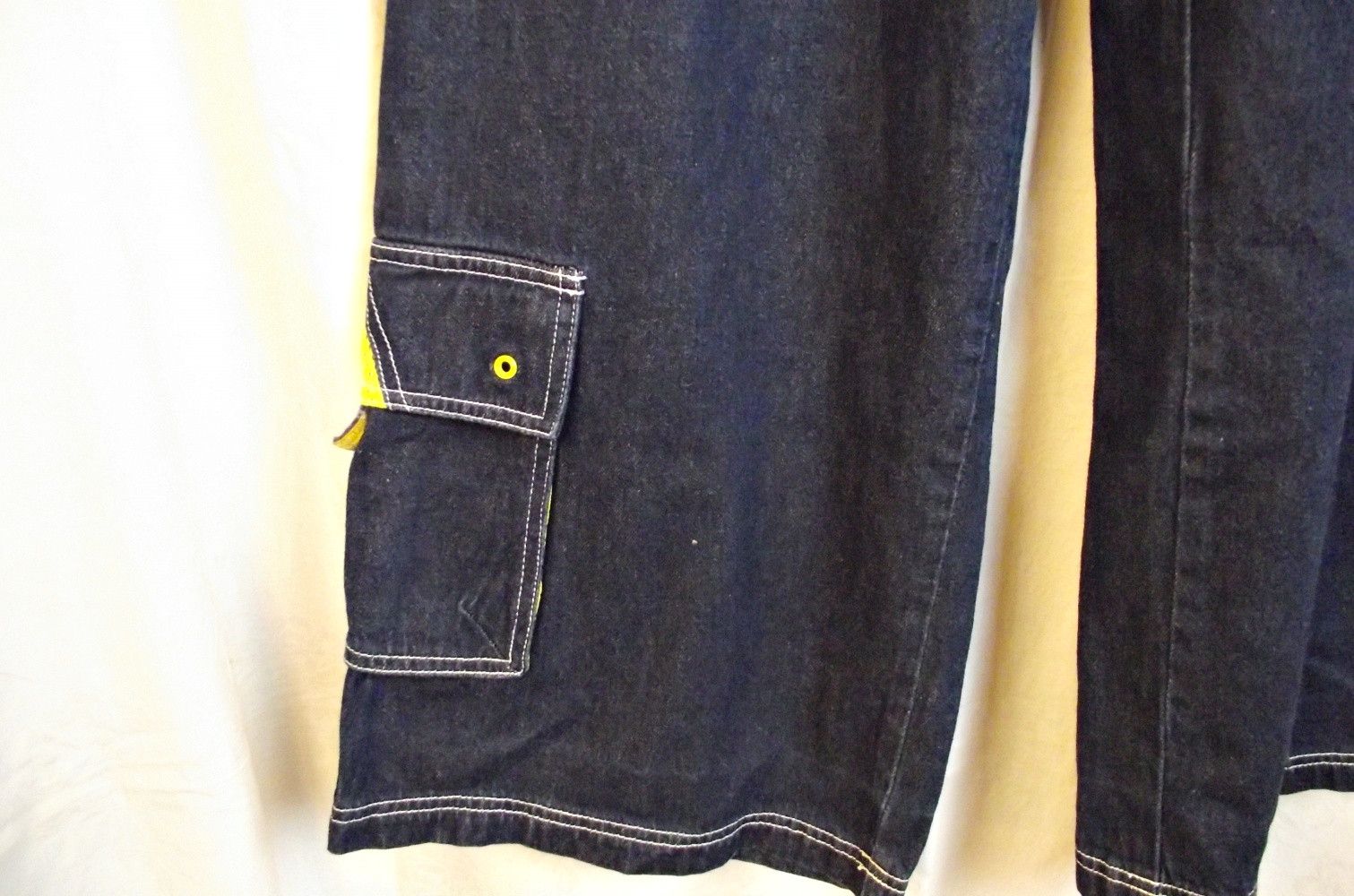 Vintage BREAKDOWN ORIGINAL Jeans Wide Baggy Leg Cargo Skater Size 30" / US 8 / IT 44 - 7 Thumbnail