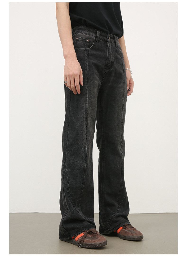 Japanese Brand Men's American retro high street patchwork flared jeans Size US 32 / EU 48 - 4 Thumbnail