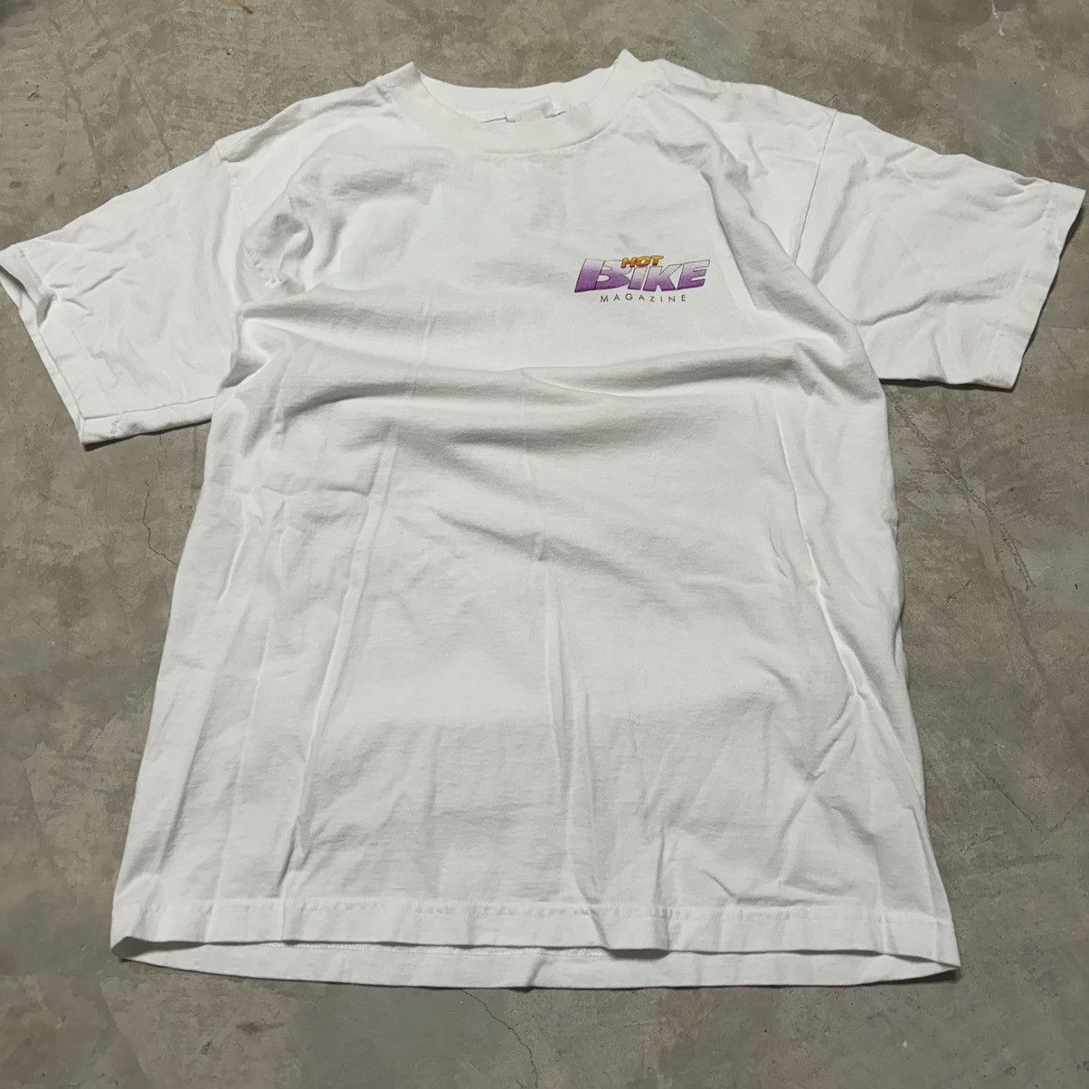 Vintage Vintage 90s Hot Bike Motorcycle Magazine Promo Moto Tee L Size US L / EU 52-54 / 3 - 2 Thumbnail