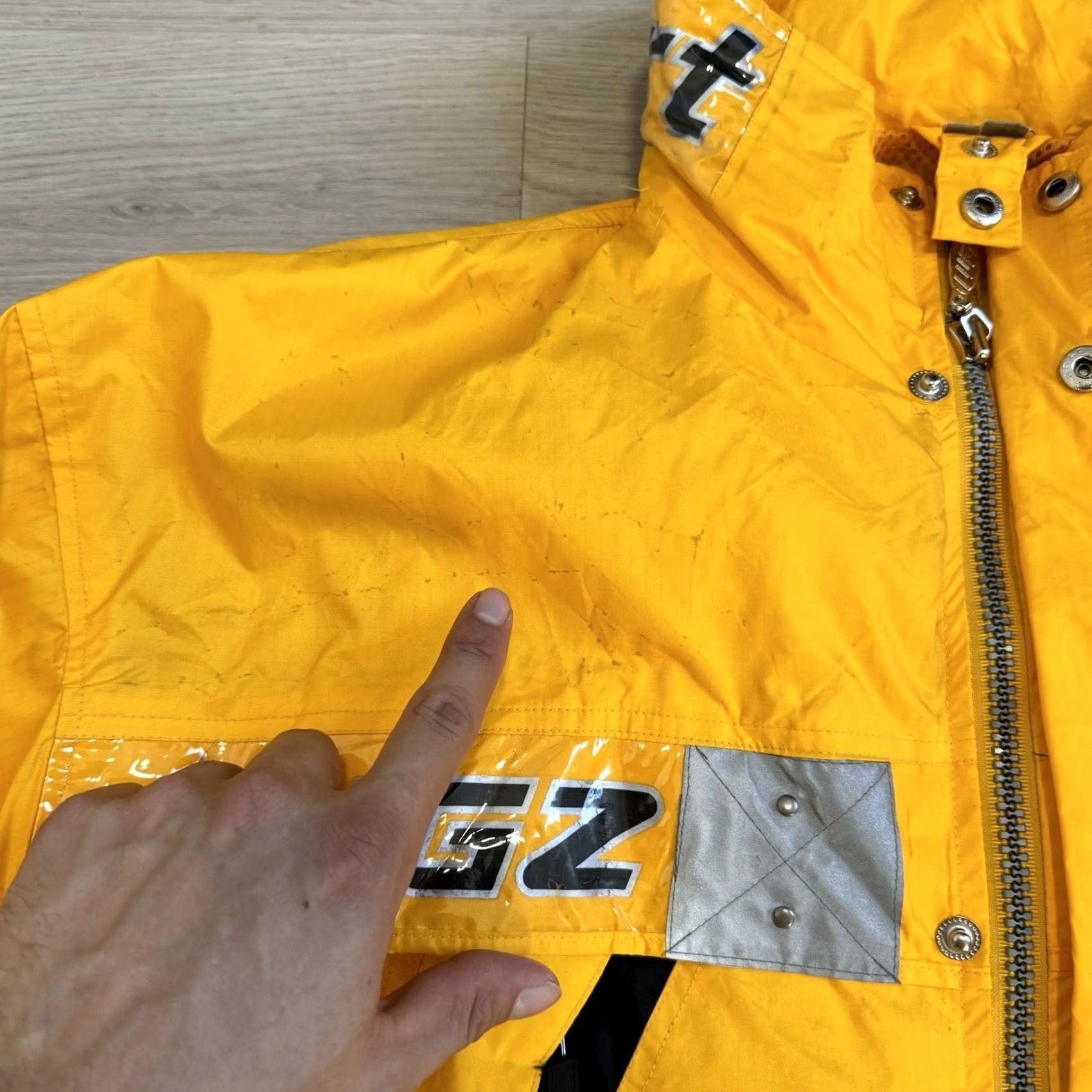 Lugz VINTAGE Lugz Sport Parka Jacket 2 In 1 Tech Insulated Nylon Yellow Men L Parka Sports 90s Size US L / EU 52-54 / 3 - 5 Thumbnail