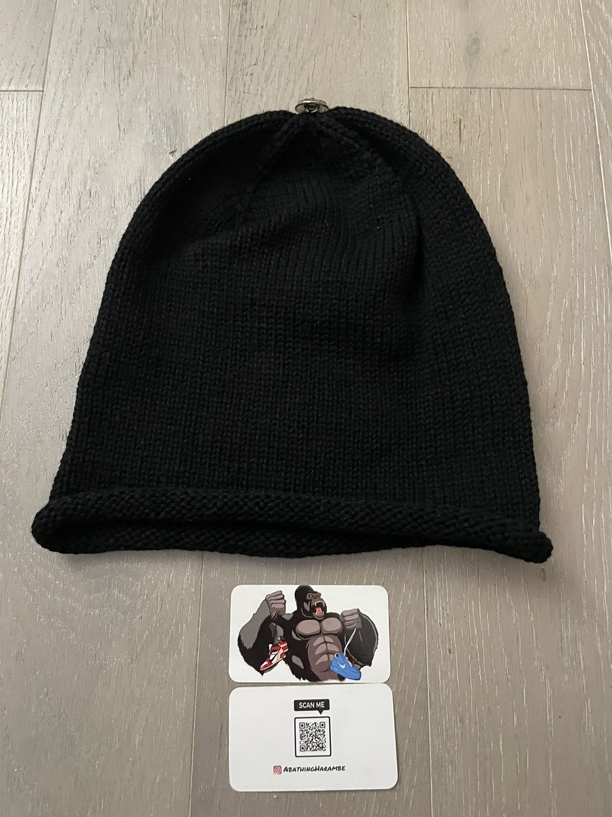 Chrome Hearts Chrome Hearts Cross Knit Stitched Cashmere Beanie Size ONE SIZE - 3 Thumbnail