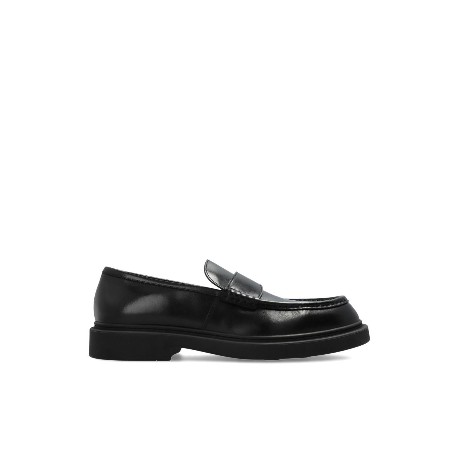 Jil Sander JIL SANDER Black Leather Loafers New & Authentic (Men's size Size US 7 / EU 40 - 1 Thumbnail