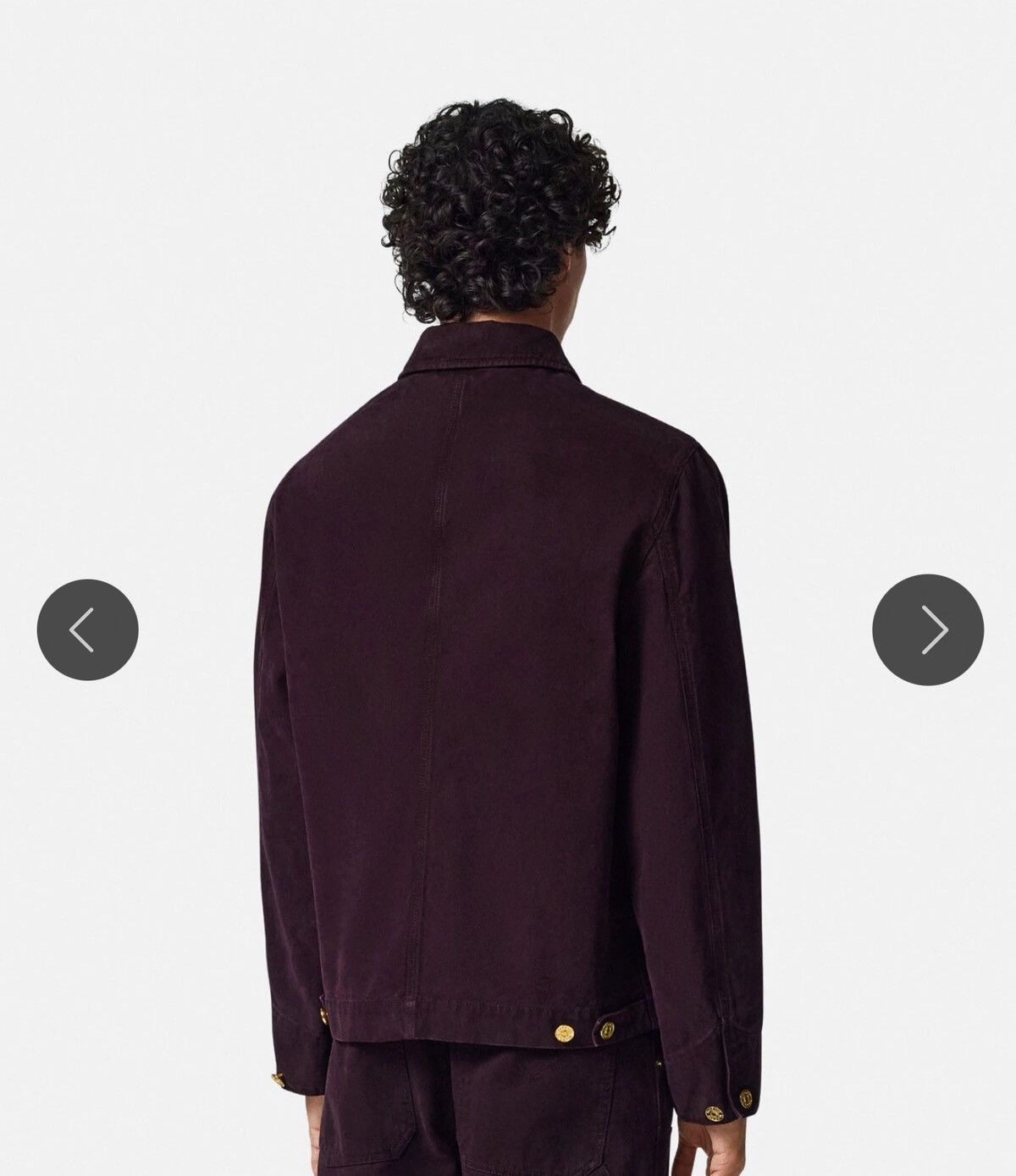 Versace Versace Overdyed Carpenter Jacket – Heavy Cotton Canvas Size US L / EU 52-54 / 3 - 11 Thumbnail