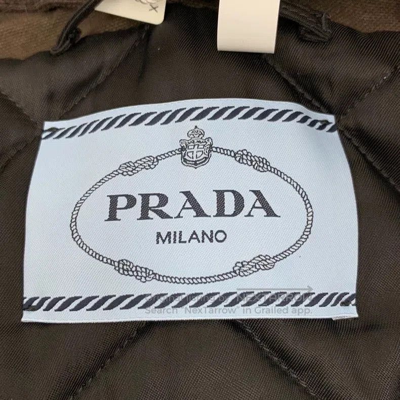 Prada Prada 24 Brown Cotton Fur Collar Jacket. Size US S / EU 44-46 / 1 - 5 Thumbnail