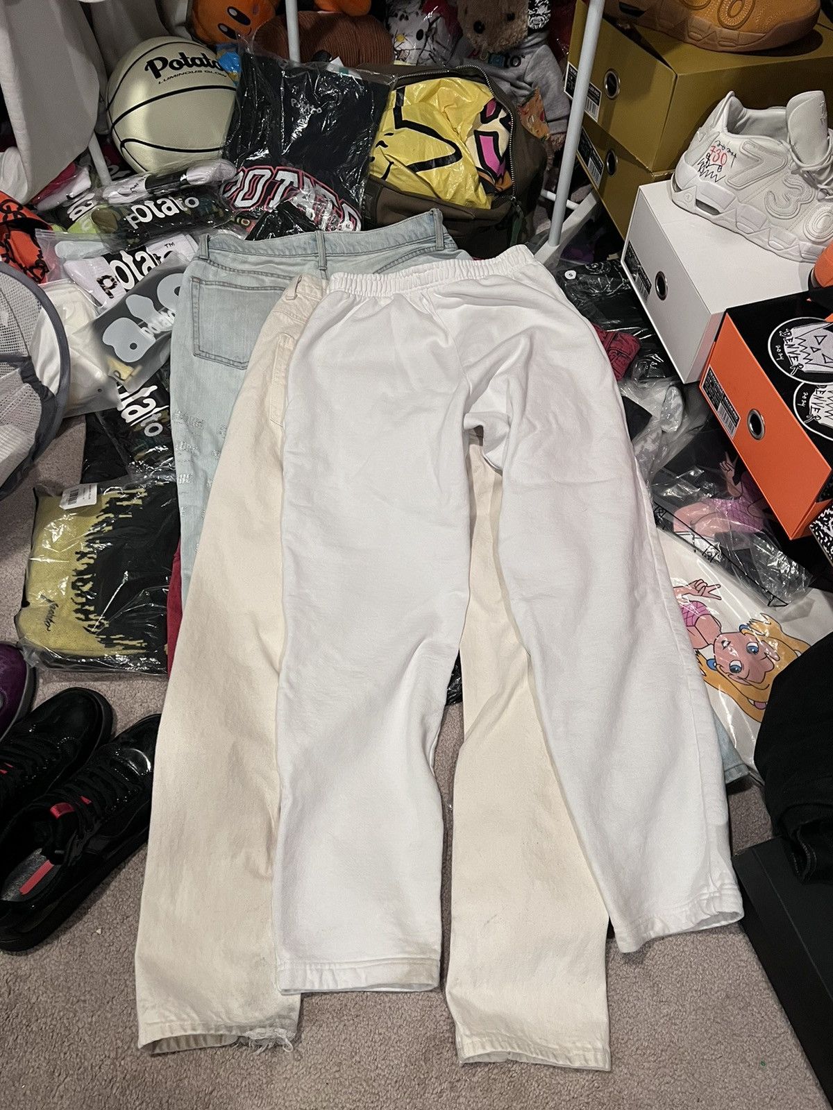 Midnight Studios Sample White Sweatpants | Midnight Studios | Shane Gonzales Size US 30 / EU 46 - 2 Thumbnail