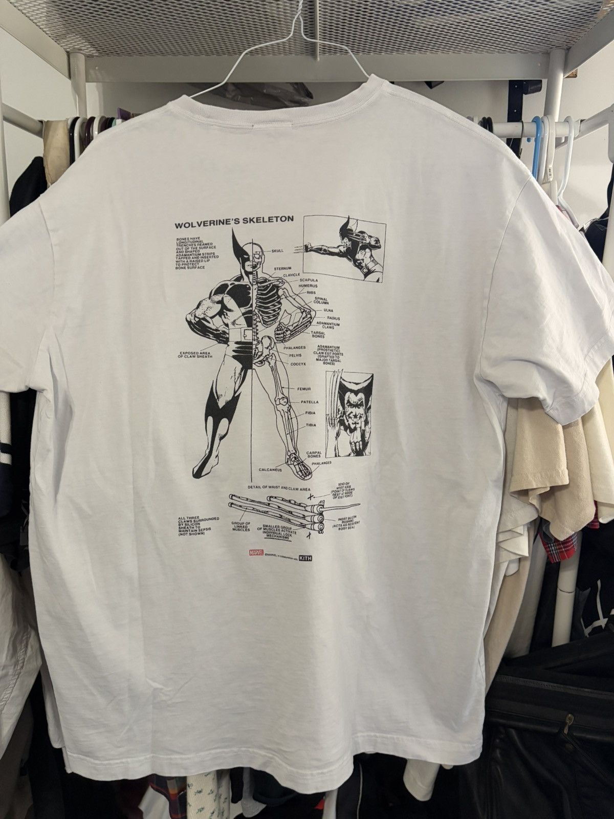 Asics × Kith × Marvel Comics Kith x Marvel Comics Wolverine Anatomy Tee Size US L / EU 52-54 / 3 - 4 Thumbnail