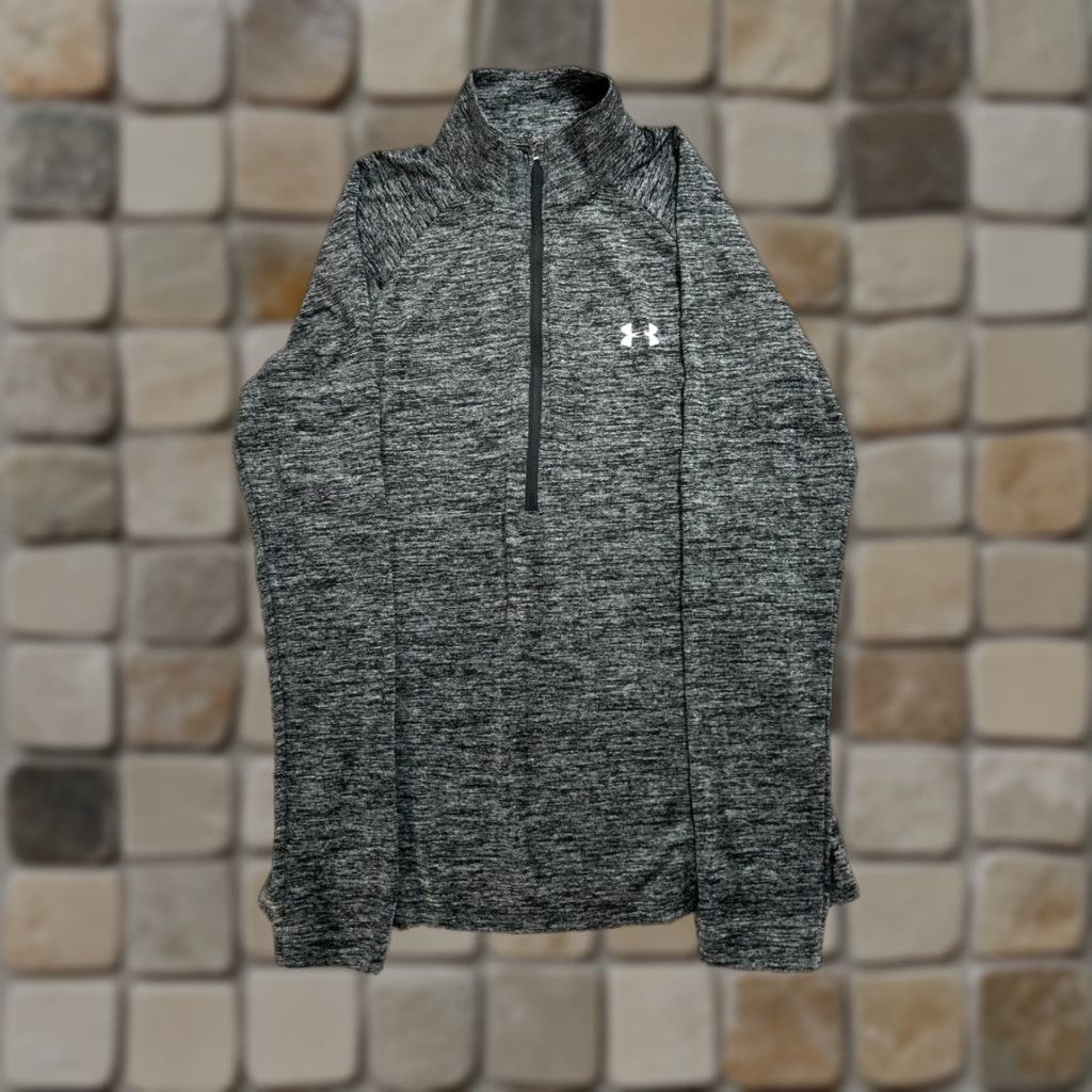 Under Armour Under Armour UA Tech Twist Top Women M Gray Heatgear Running & Jogging Shirt Pullover Long Sleeve Mock Neck Regular Size Medium Size M / US 6-8 / IT 42-44 - 1 Thumbnail