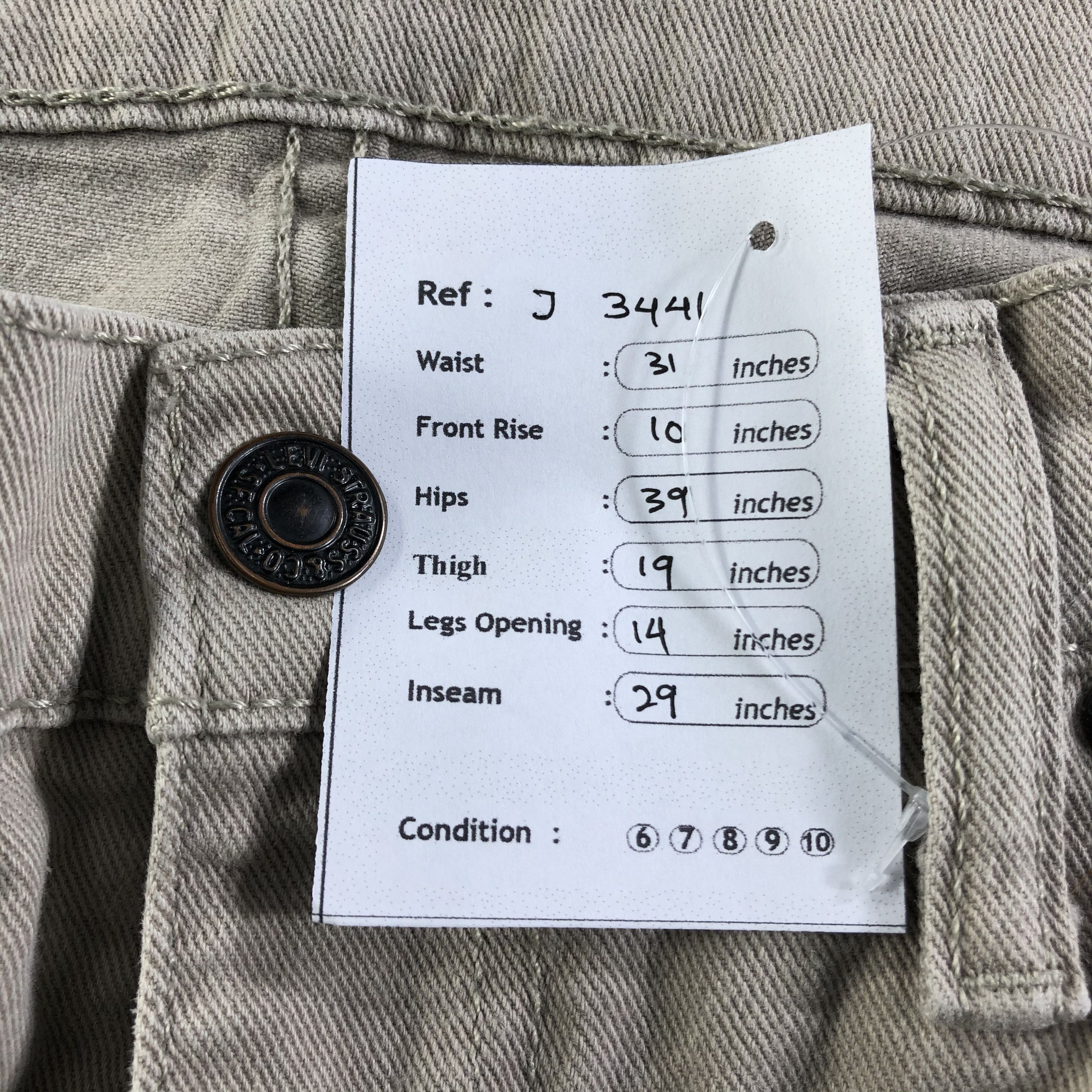 Levi's Vintage Levis 513 Jeans-J3441 Size US 31 - 12 Thumbnail