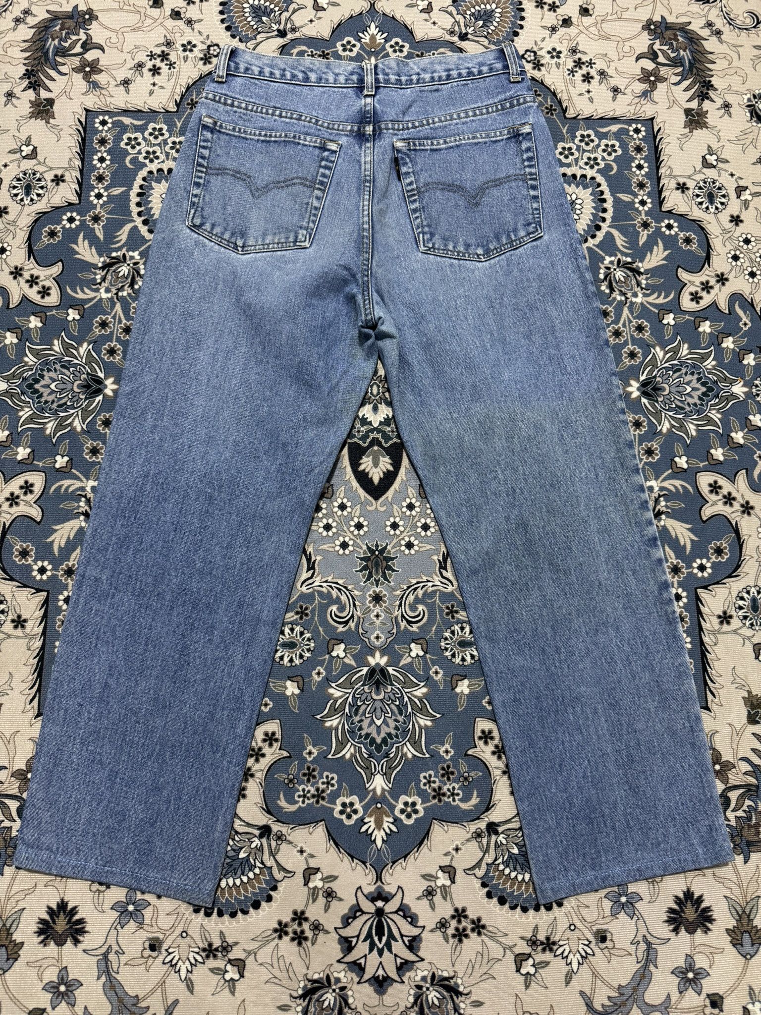 Valentino × Vintage Vintage Valentino Classic Blue Loose Jeans Size US 33 - 2 Thumbnail